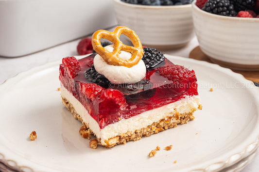 Mixed Berry Pretzel Salad - *EXCLUSIVE*