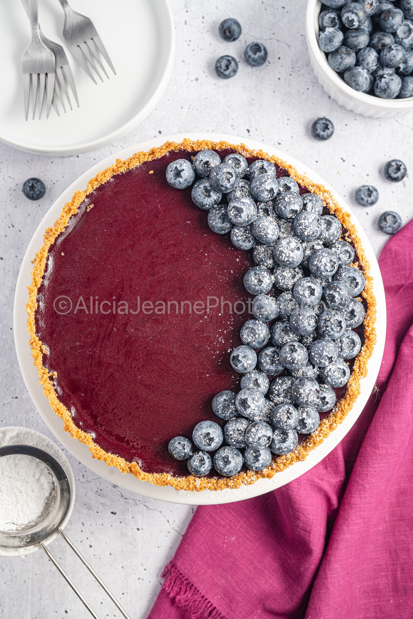 Blueberry Curd Tart - *EXCLUSIVE*