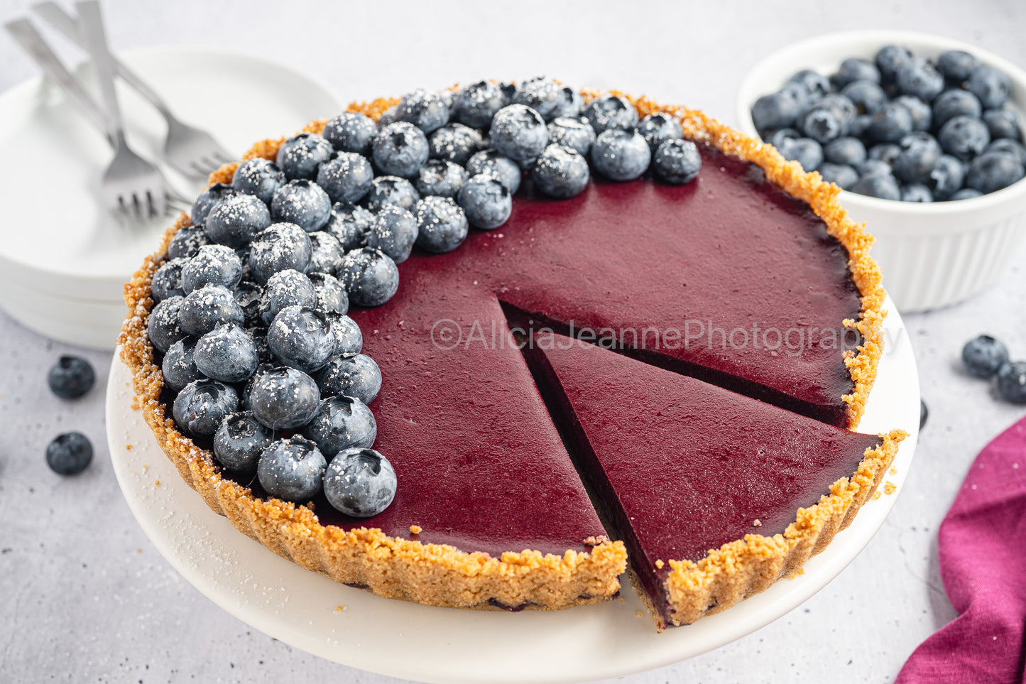 Blueberry Curd Tart - *EXCLUSIVE*