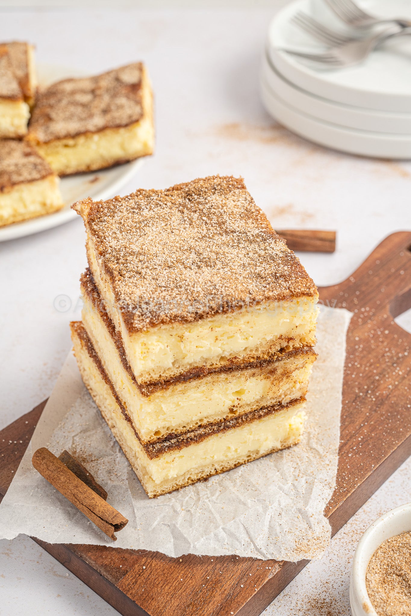 Churro Cheesecake Bars - *EXCLUSIVE*