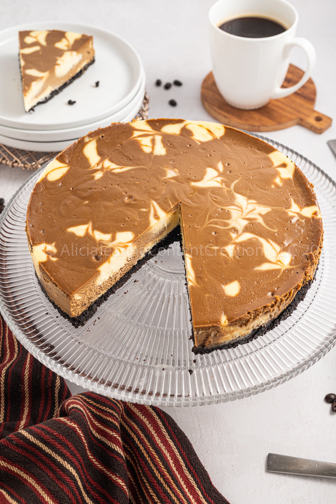 NEW PHOTOS - Espresso Swirl Cheesecake - *EXCLUSIVE*