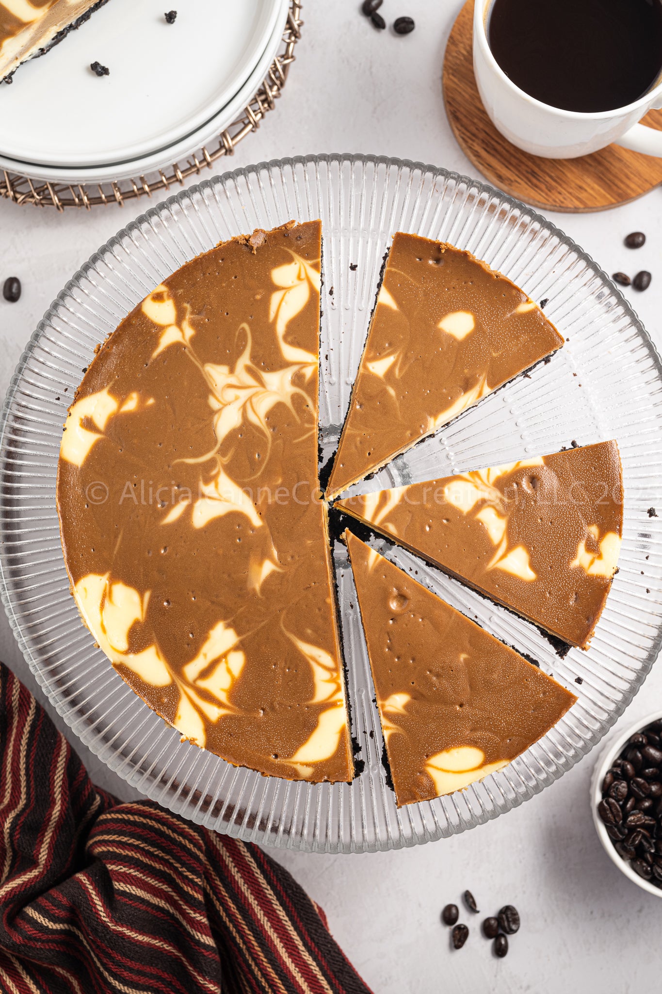 NEW PHOTOS - Espresso Swirl Cheesecake - *EXCLUSIVE*