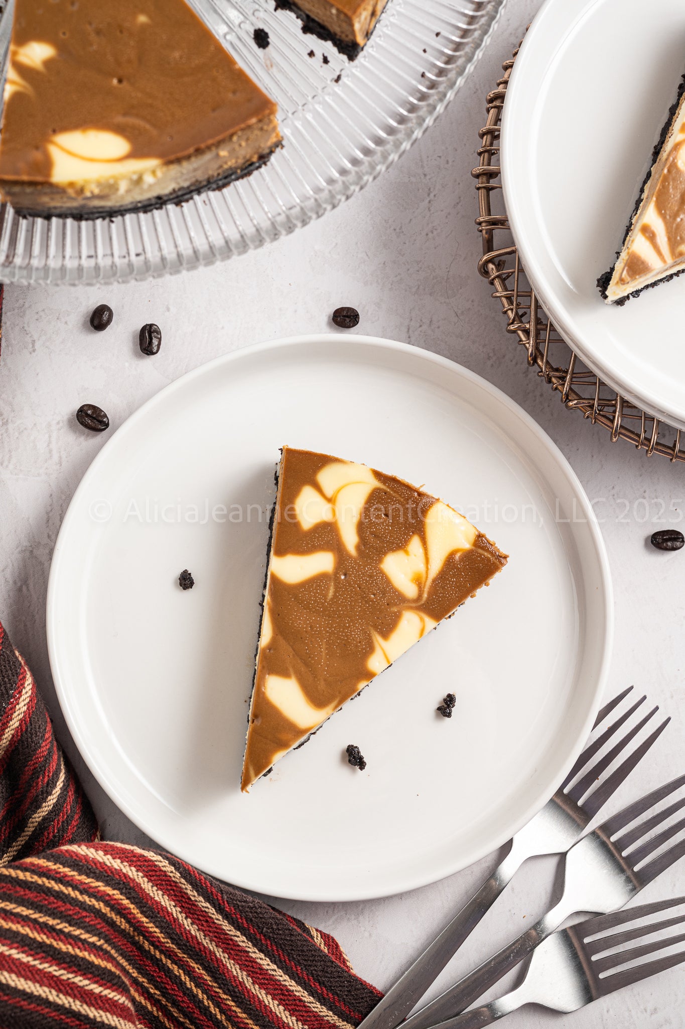 NEW PHOTOS - Espresso Swirl Cheesecake - *EXCLUSIVE*