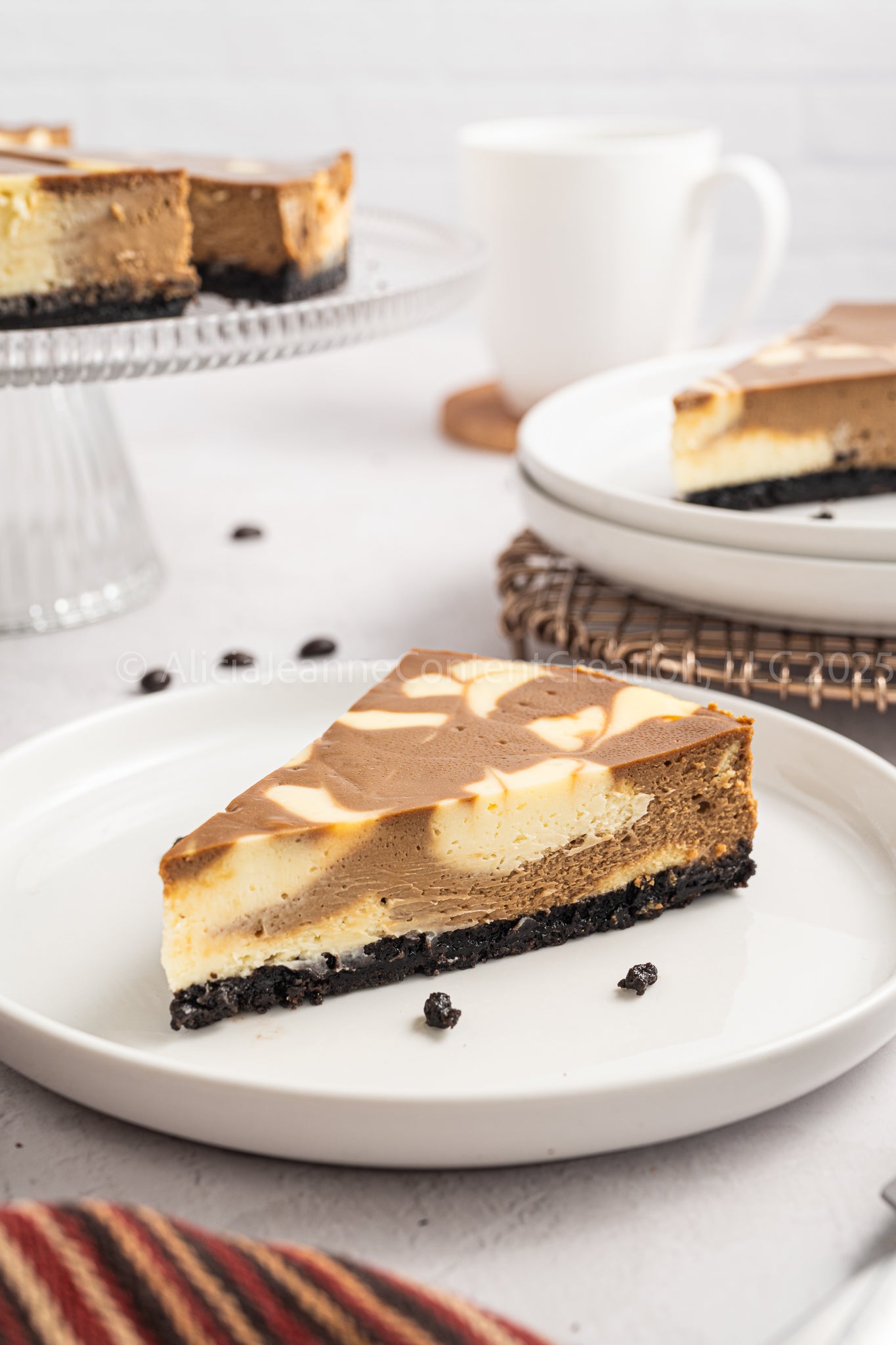 NEW PHOTOS - Espresso Swirl Cheesecake - *EXCLUSIVE*