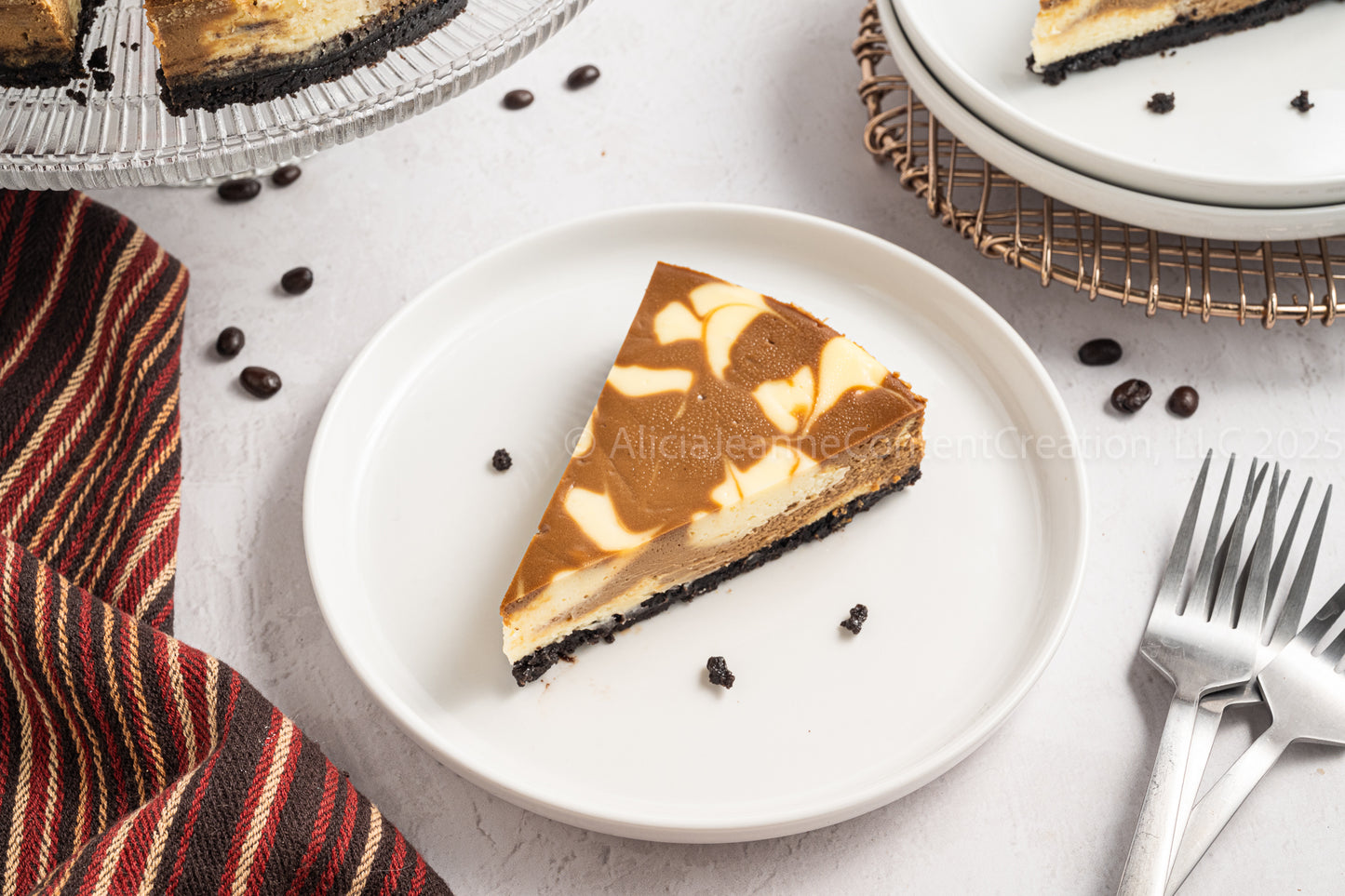 NEW PHOTOS - Espresso Swirl Cheesecake - *EXCLUSIVE*