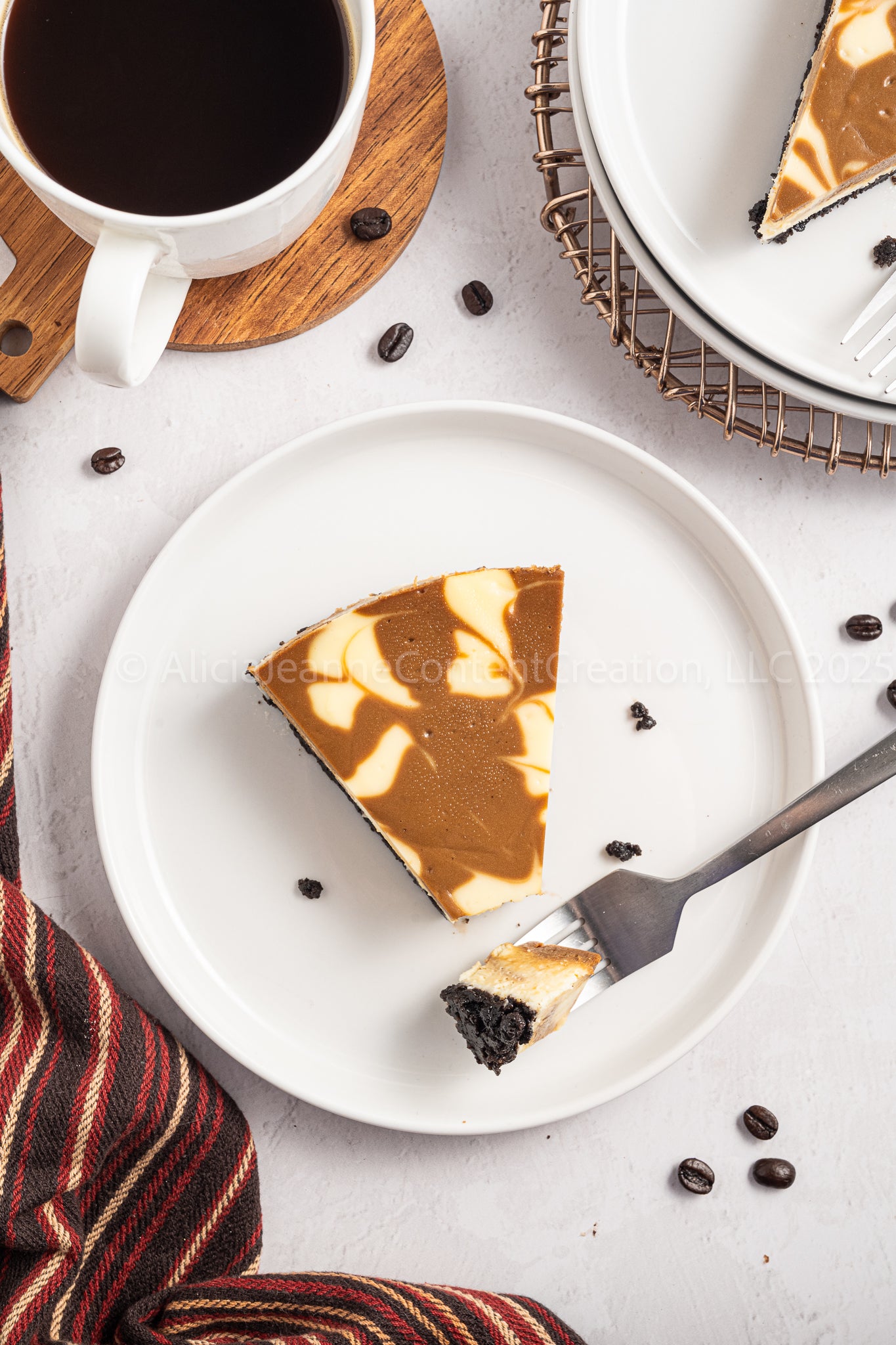 NEW PHOTOS - Espresso Swirl Cheesecake - *EXCLUSIVE*
