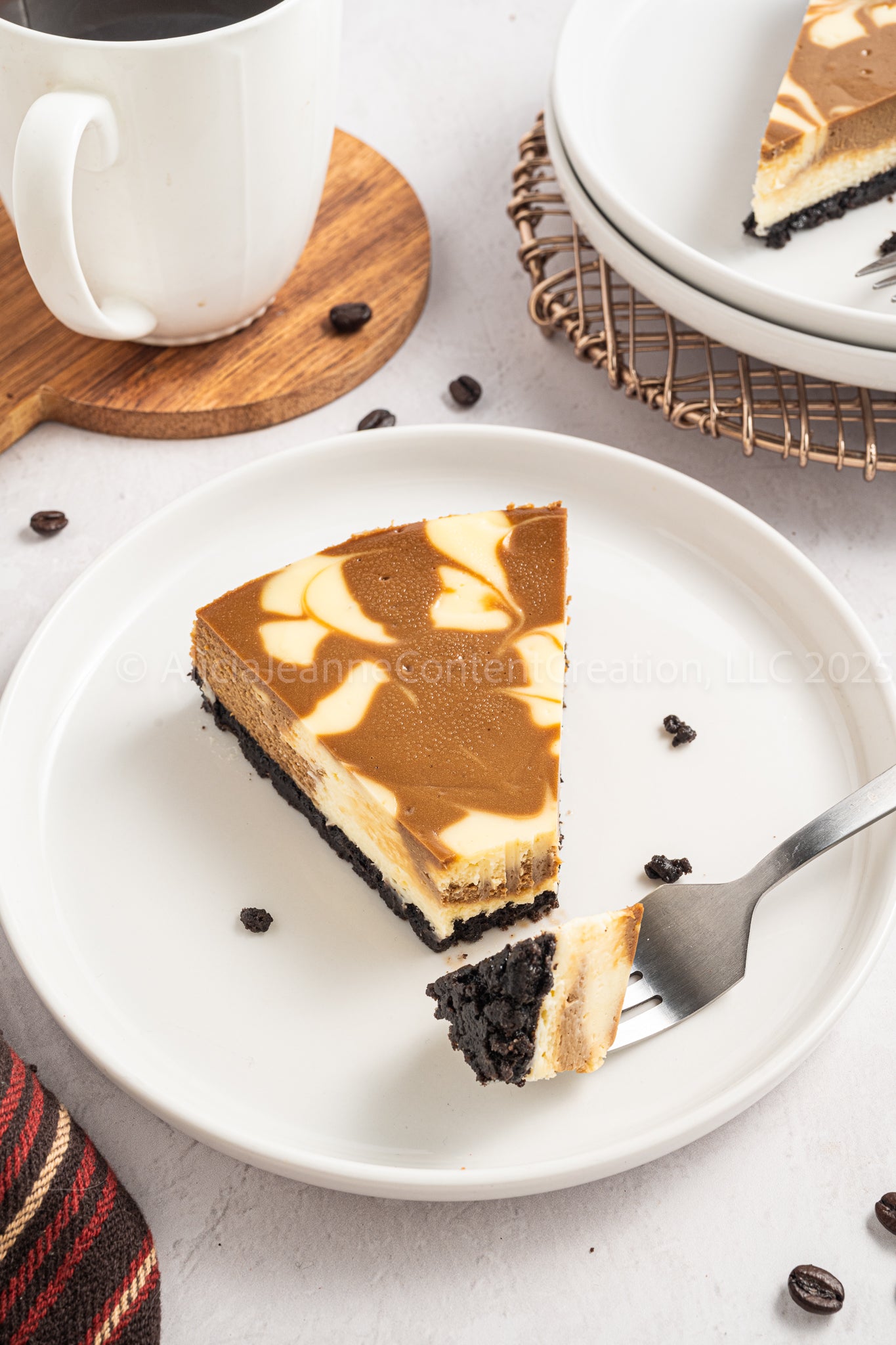 NEW PHOTOS - Espresso Swirl Cheesecake - *EXCLUSIVE*