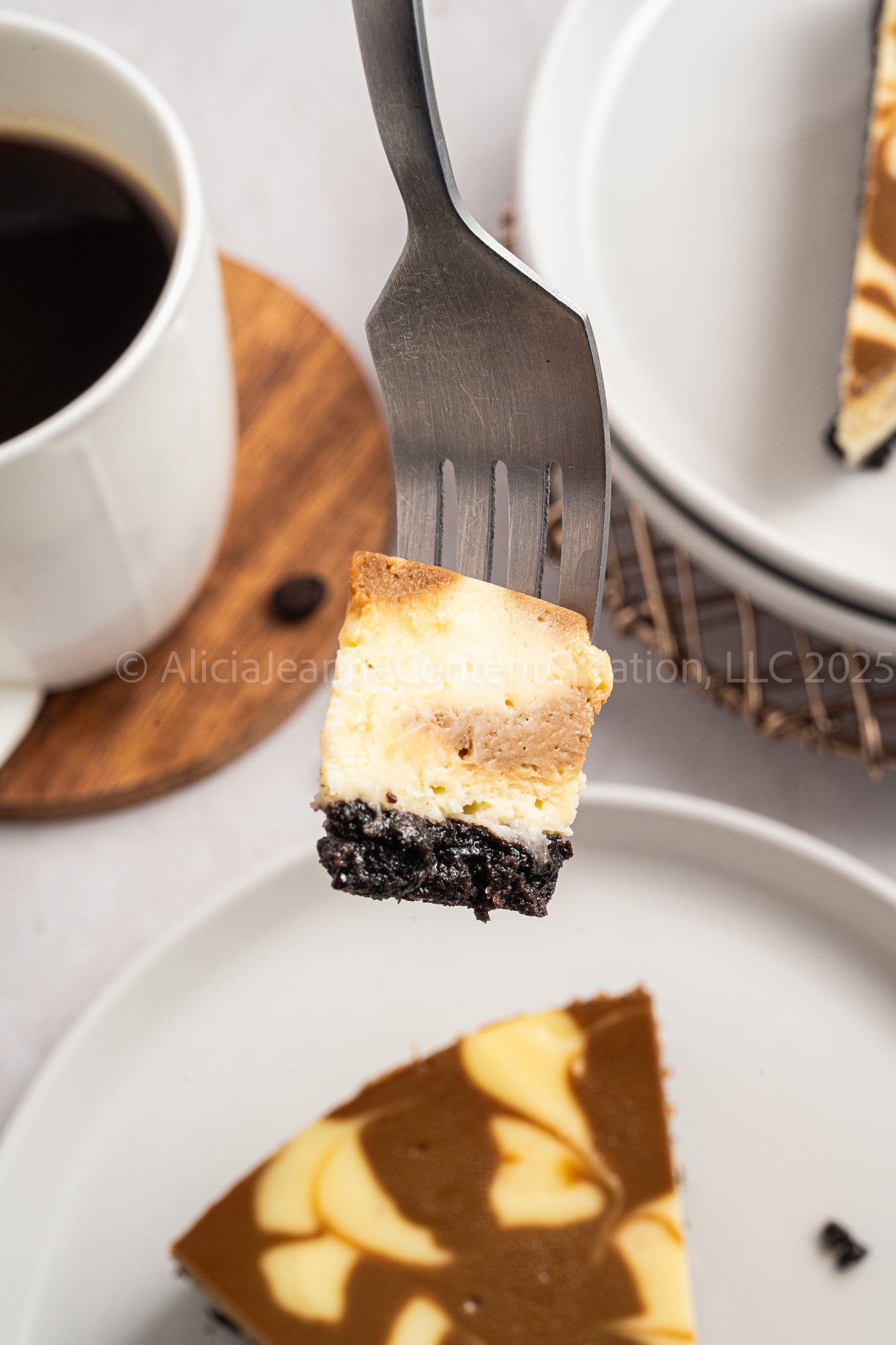 NEW PHOTOS - Espresso Swirl Cheesecake - *EXCLUSIVE*