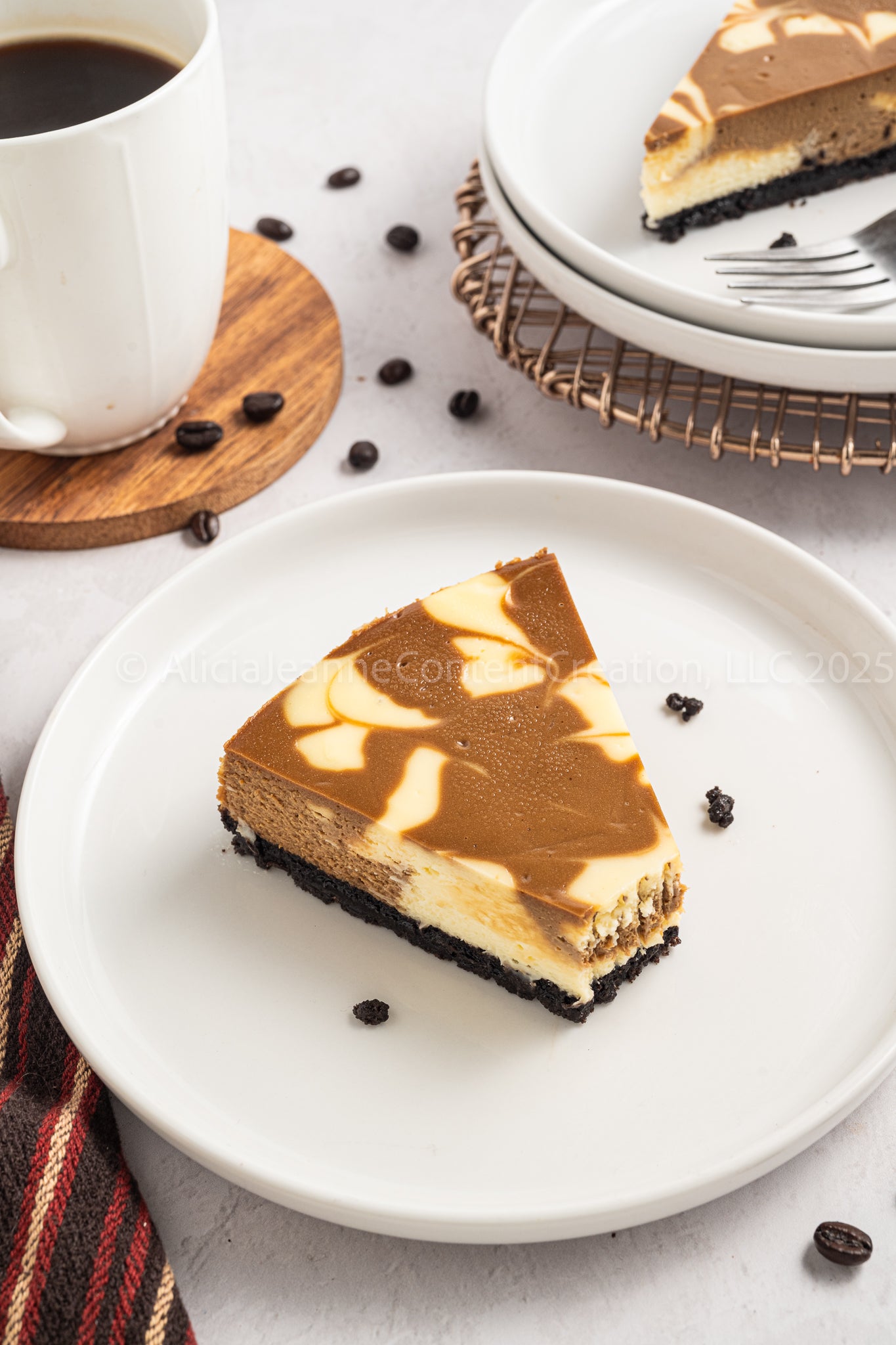 NEW PHOTOS - Espresso Swirl Cheesecake - *EXCLUSIVE*