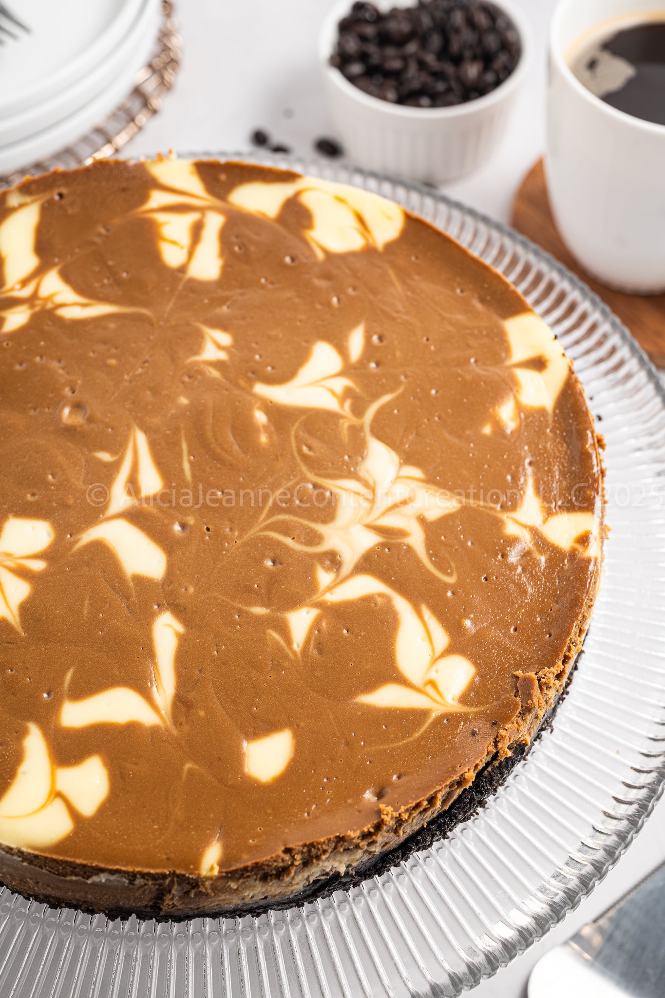NEW PHOTOS - Espresso Swirl Cheesecake - *EXCLUSIVE*