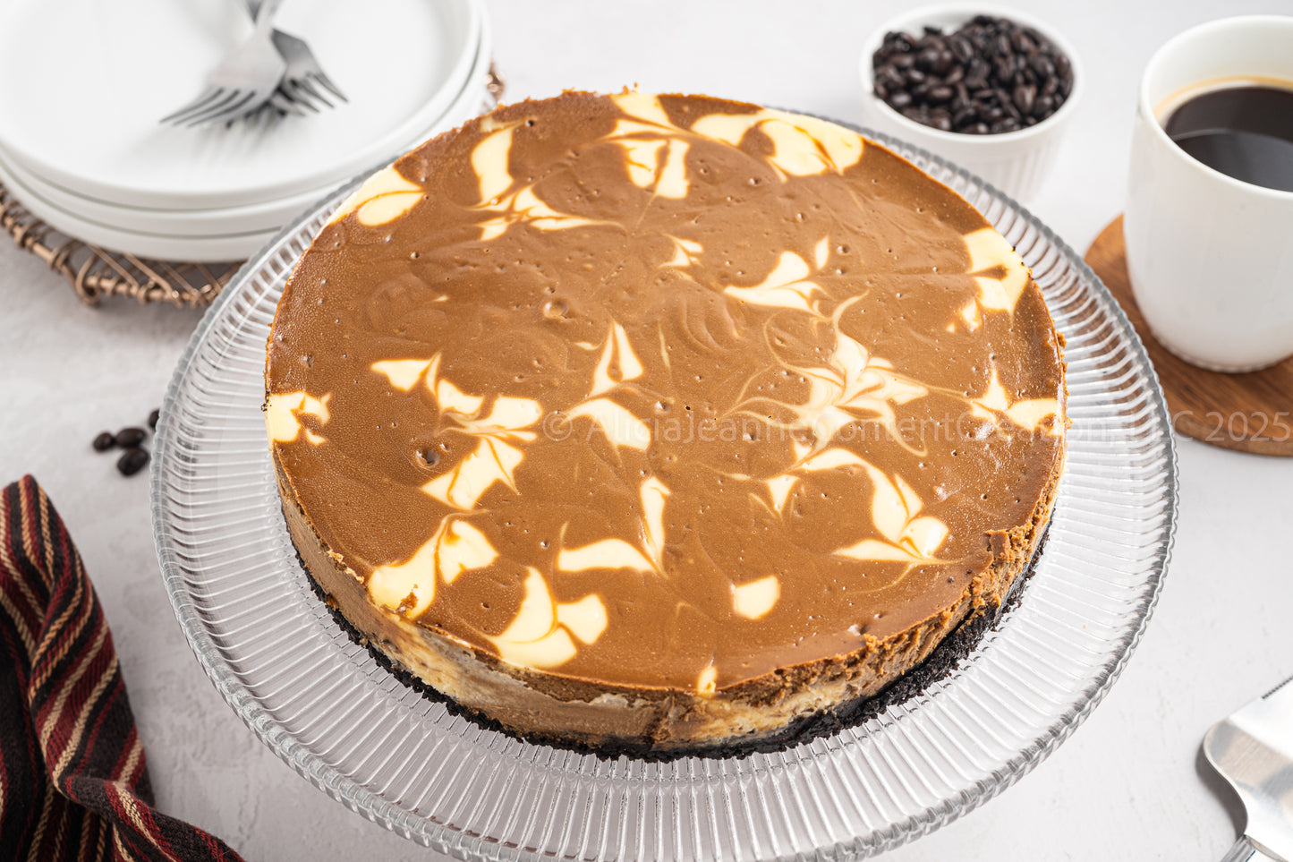 NEW PHOTOS - Espresso Swirl Cheesecake - *EXCLUSIVE*