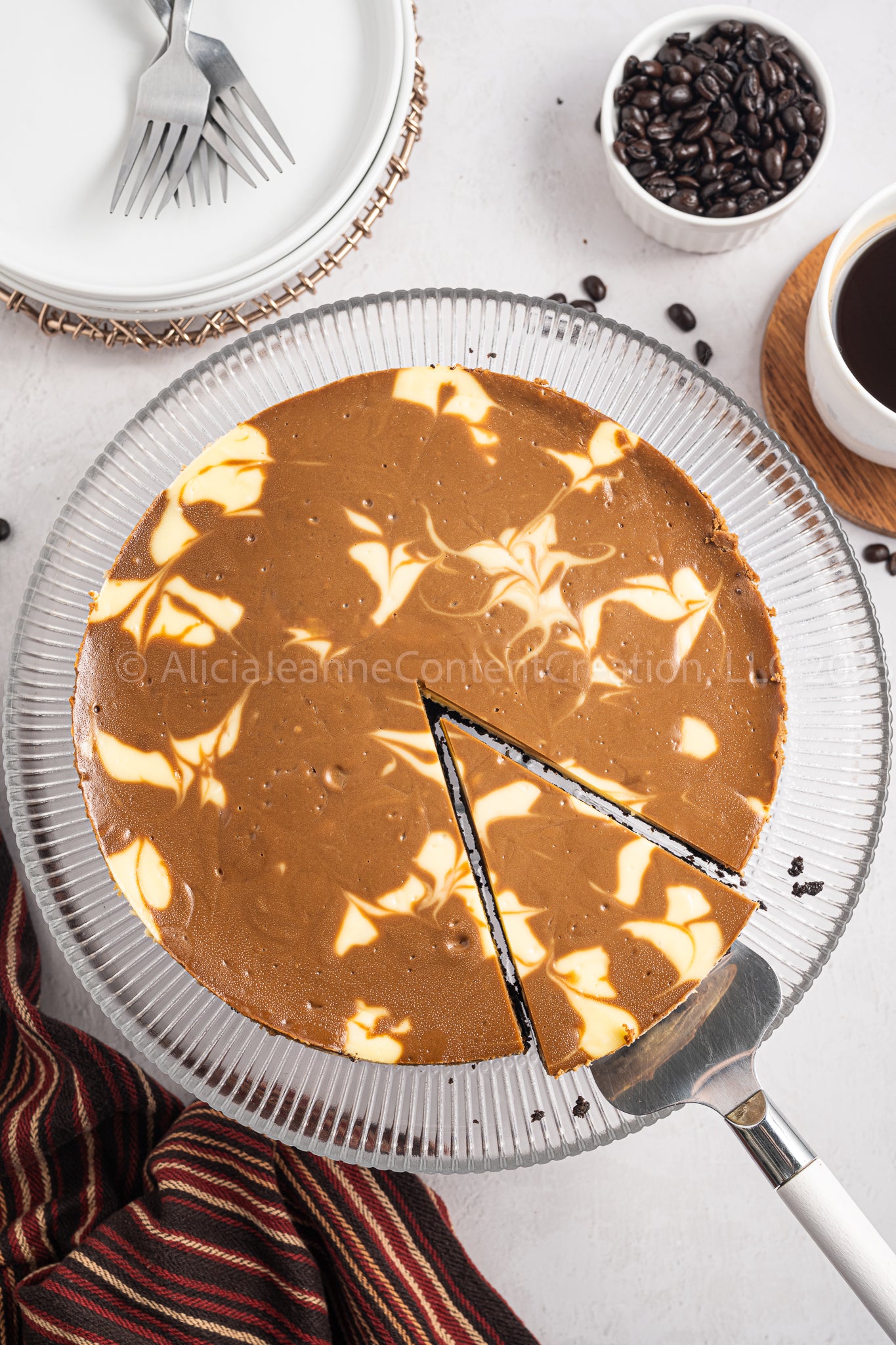 NEW PHOTOS - Espresso Swirl Cheesecake - *EXCLUSIVE*