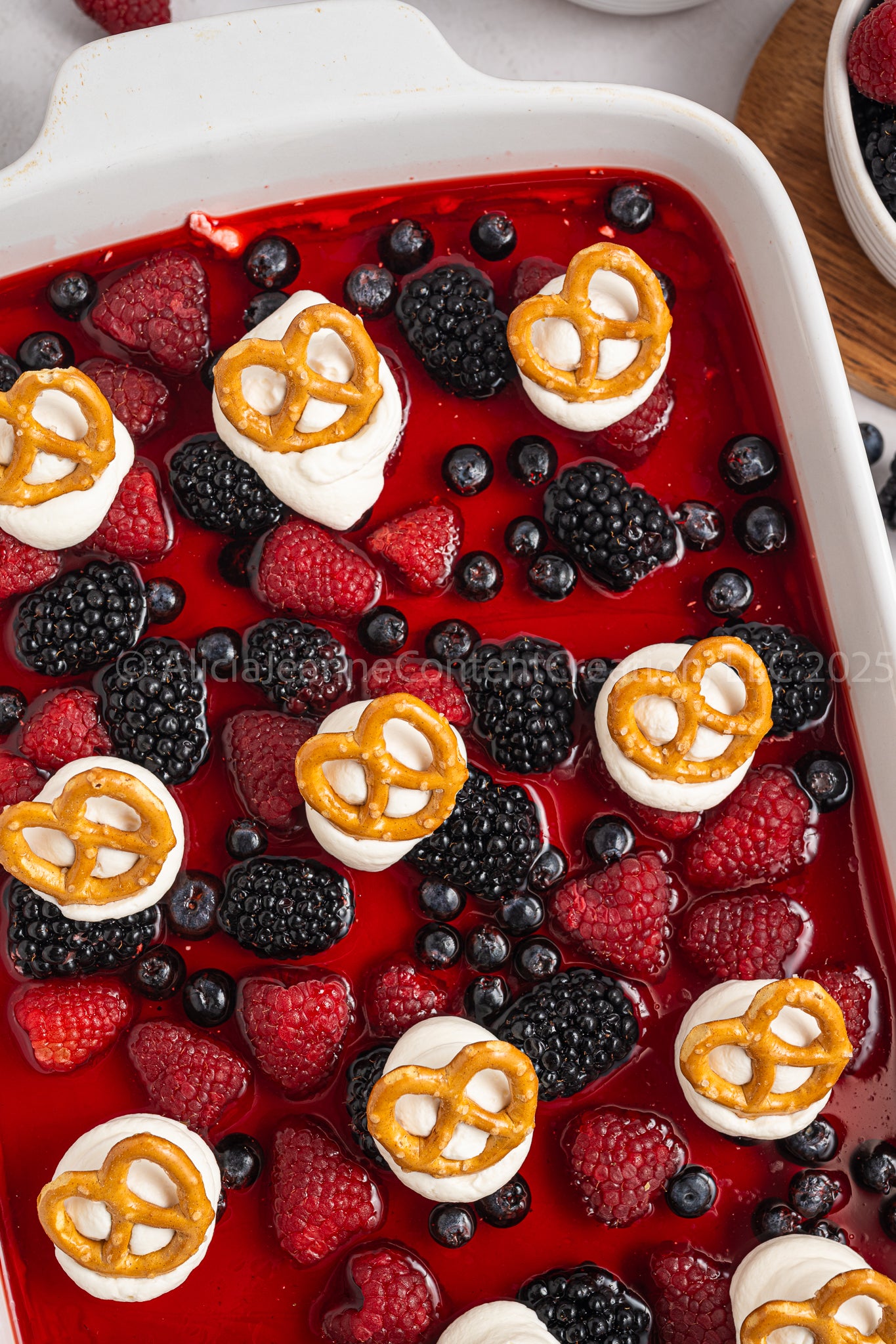 Mixed Berry Pretzel Salad - *EXCLUSIVE*