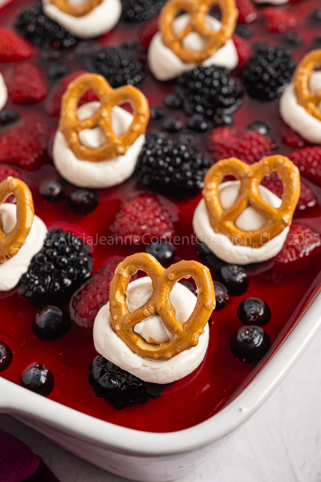 Mixed Berry Pretzel Salad - *EXCLUSIVE*