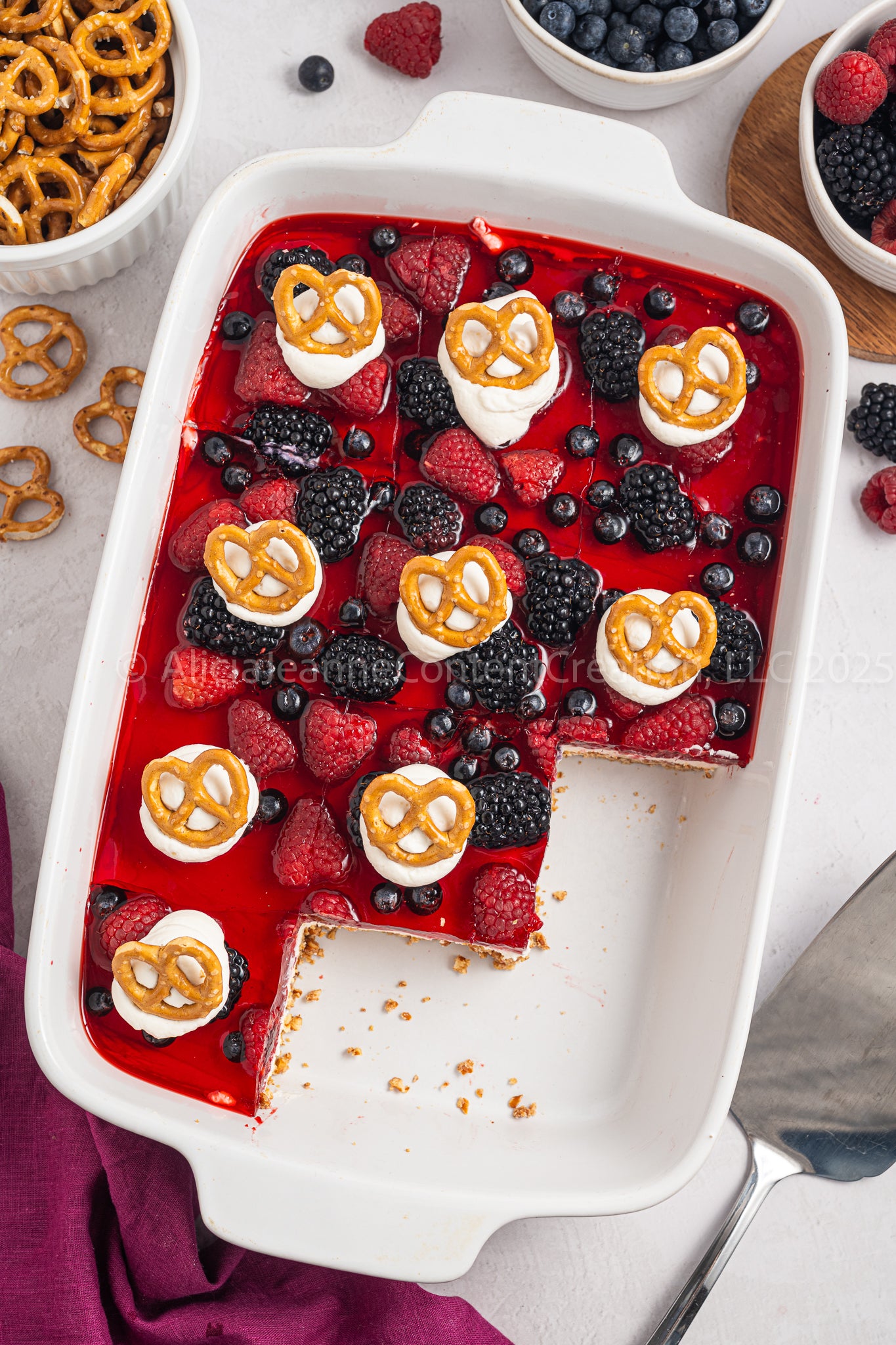 Mixed Berry Pretzel Salad - *EXCLUSIVE*