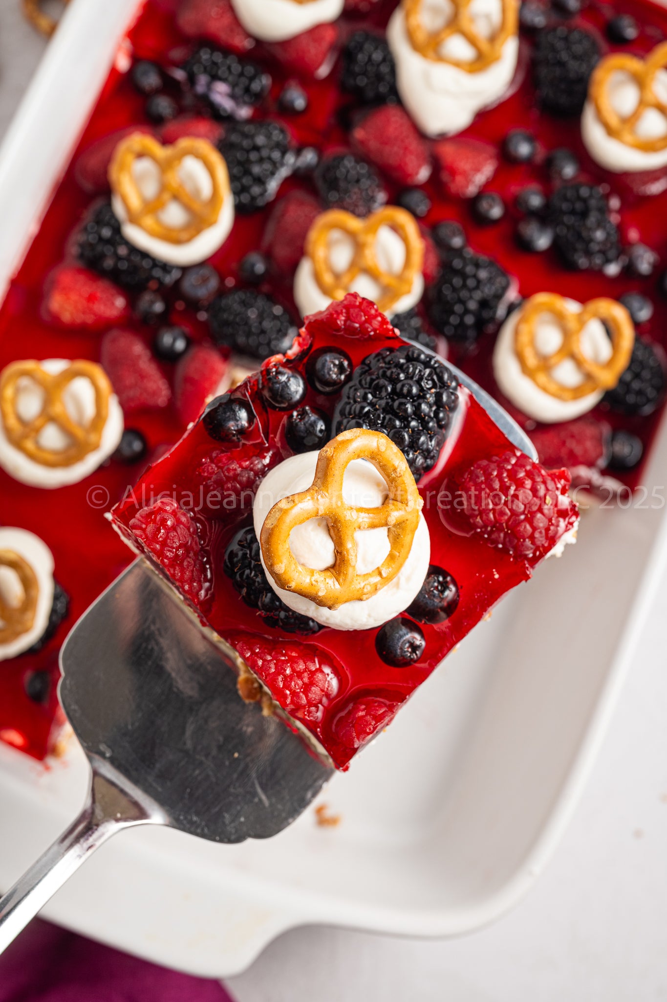 Mixed Berry Pretzel Salad - *EXCLUSIVE*
