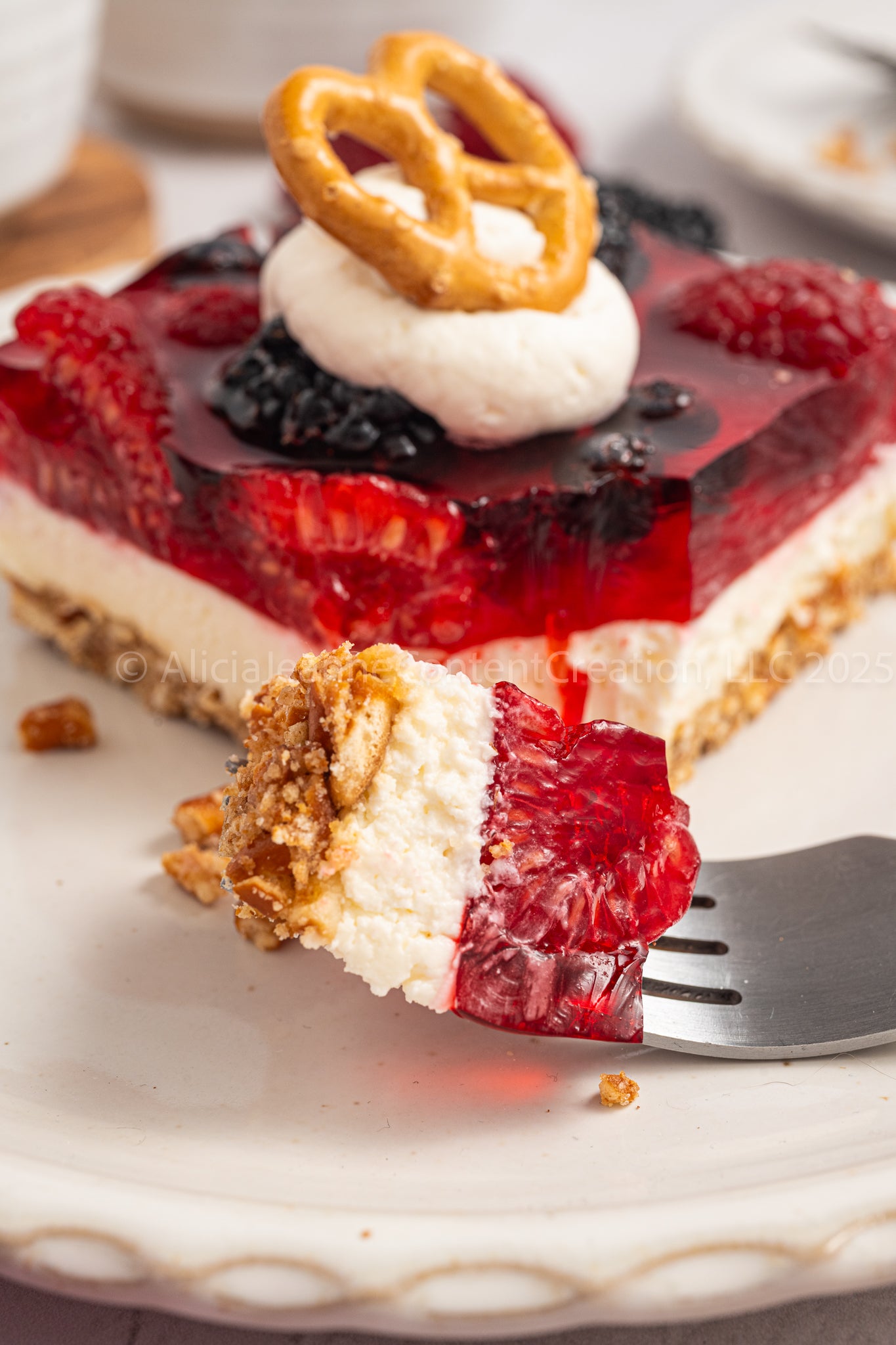 Mixed Berry Pretzel Salad - *EXCLUSIVE*