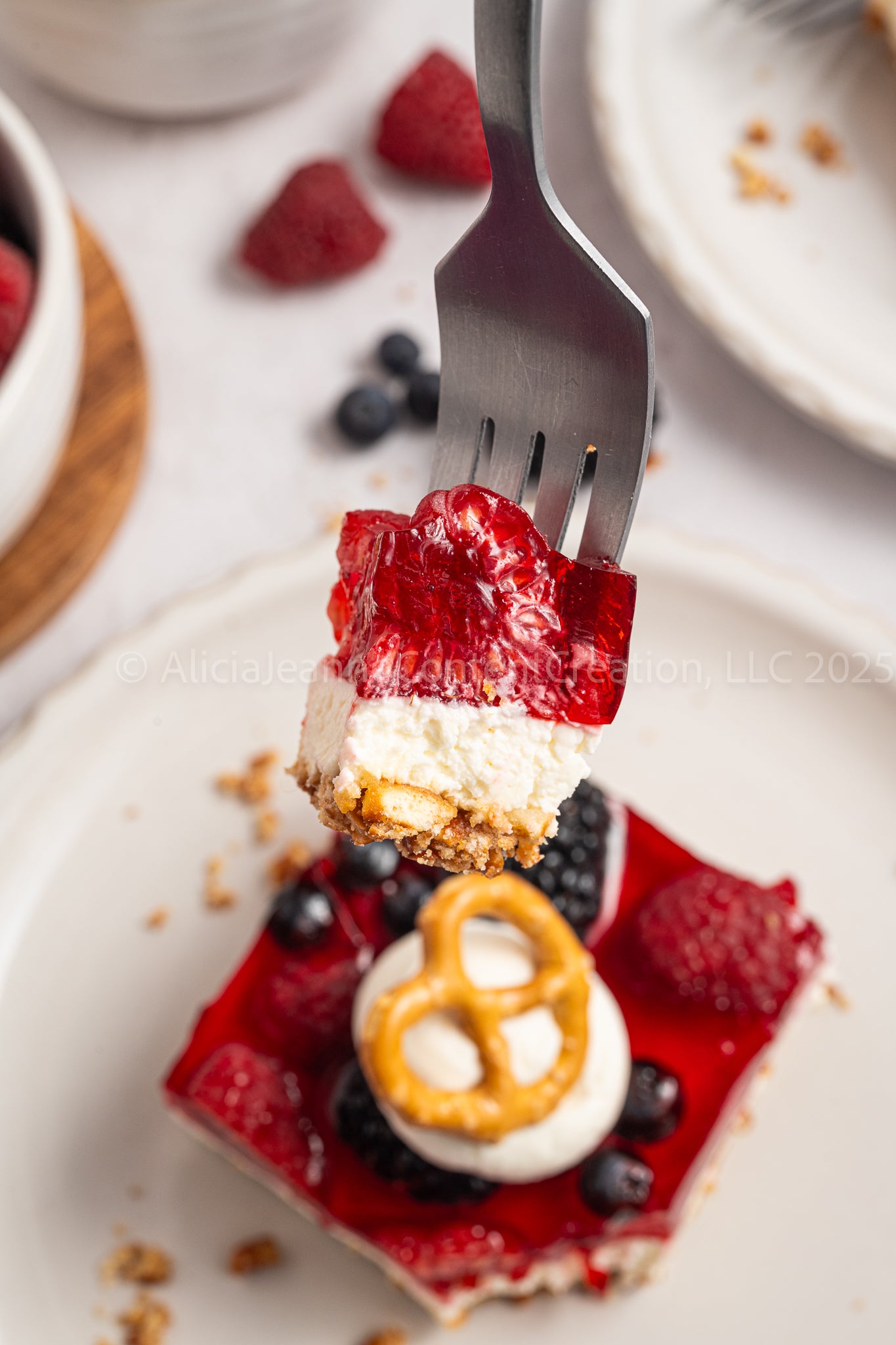Mixed Berry Pretzel Salad - *EXCLUSIVE*