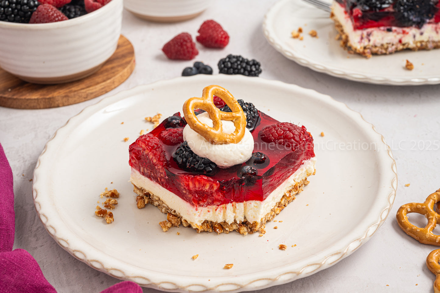 Mixed Berry Pretzel Salad - *EXCLUSIVE*