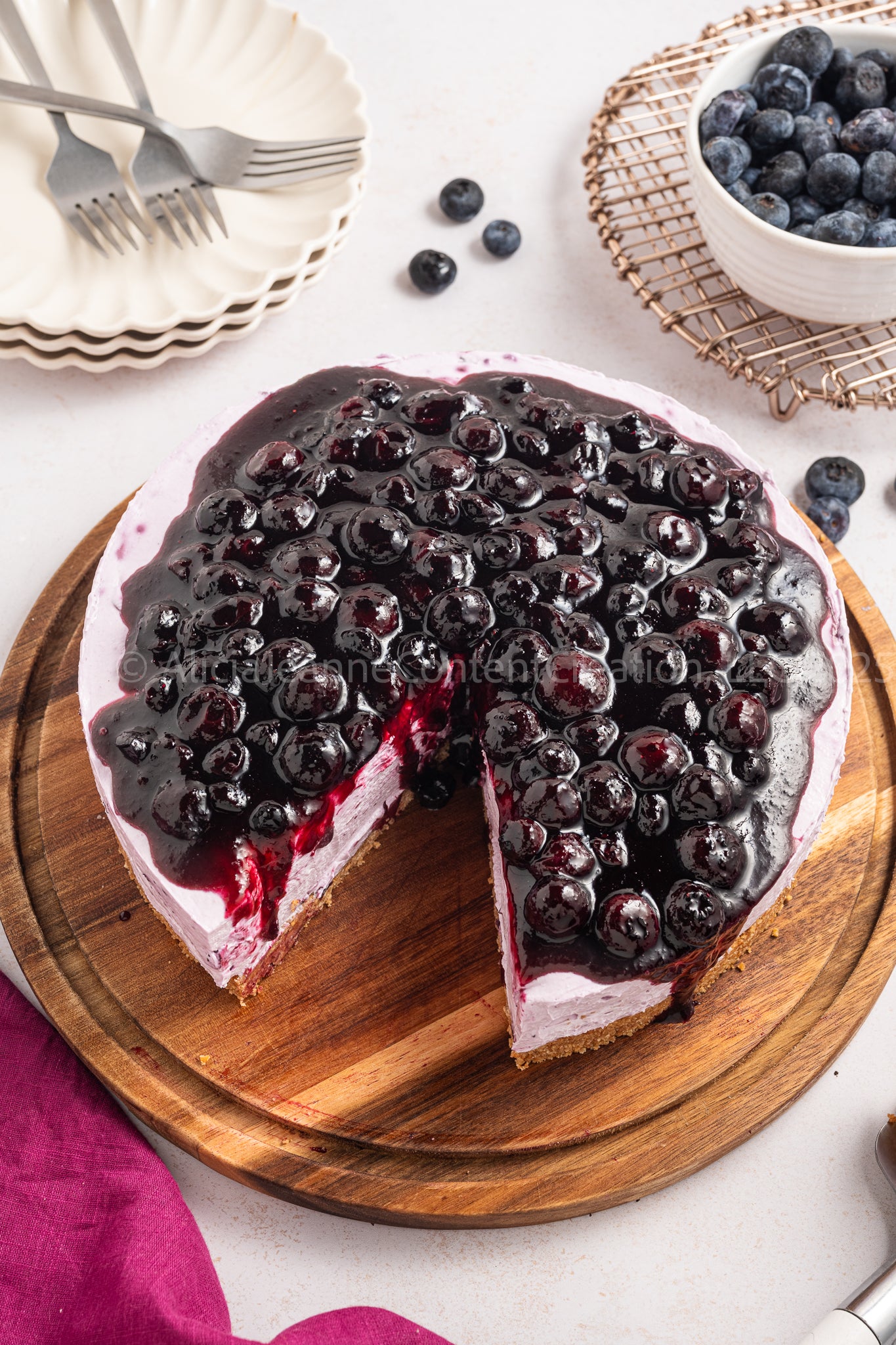 No Bake Blueberry Cheesecake - *EXCLUSIVE*