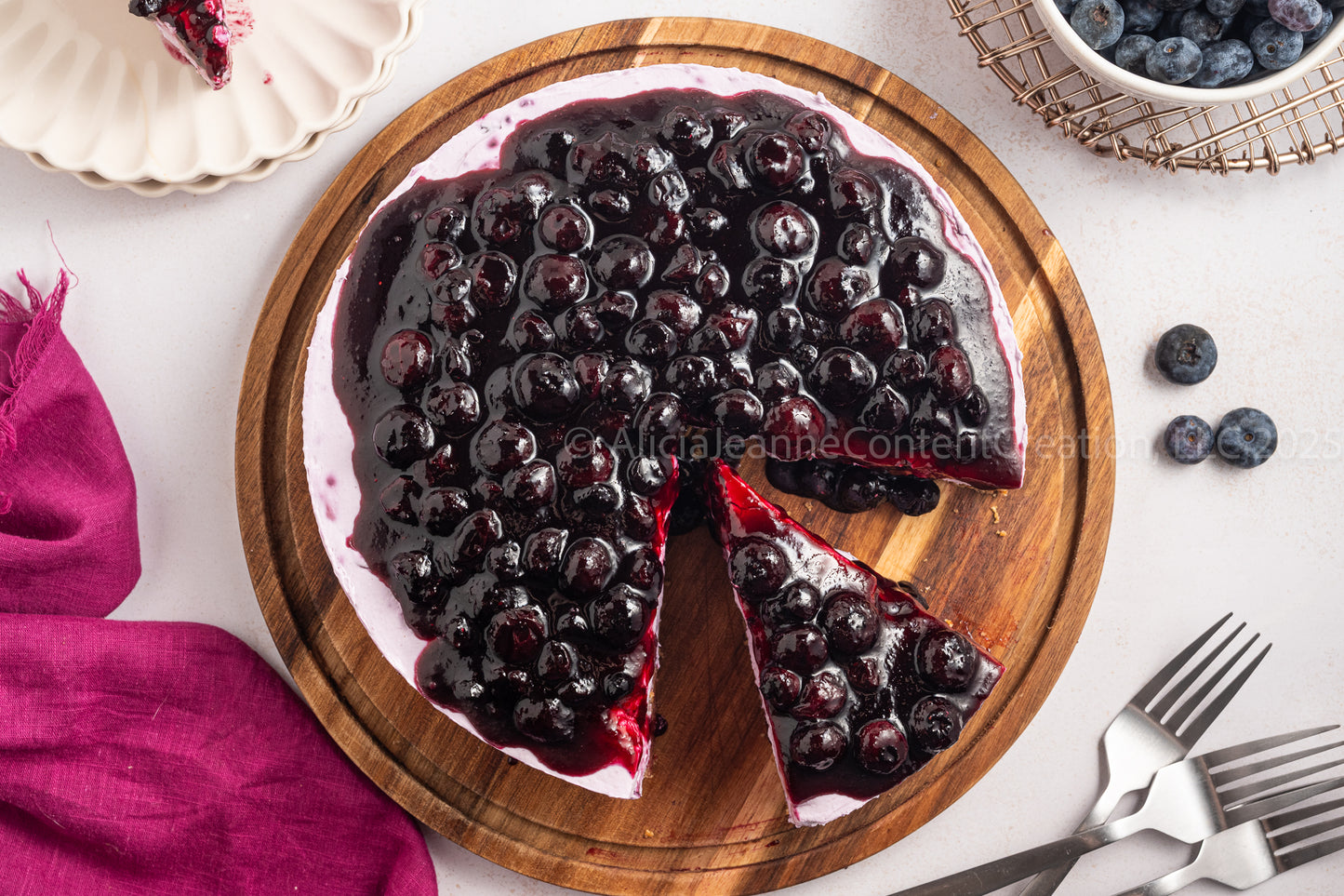 No Bake Blueberry Cheesecake - *EXCLUSIVE*
