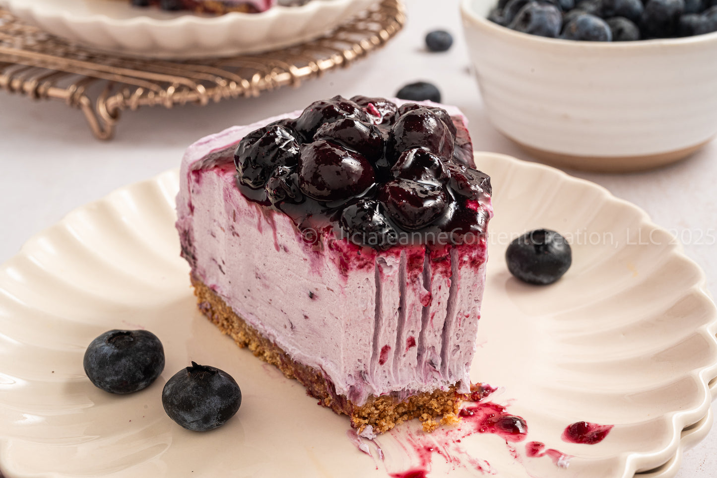 No Bake Blueberry Cheesecake - *EXCLUSIVE*