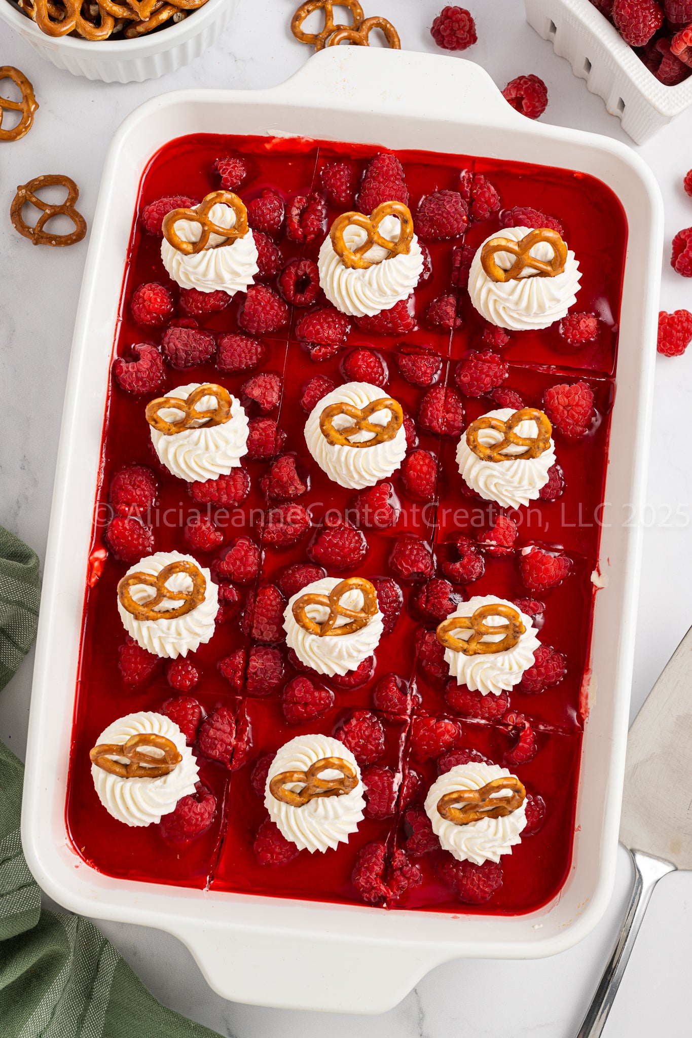 Raspberry Pretzel Salad - *EXCLUSIVE*