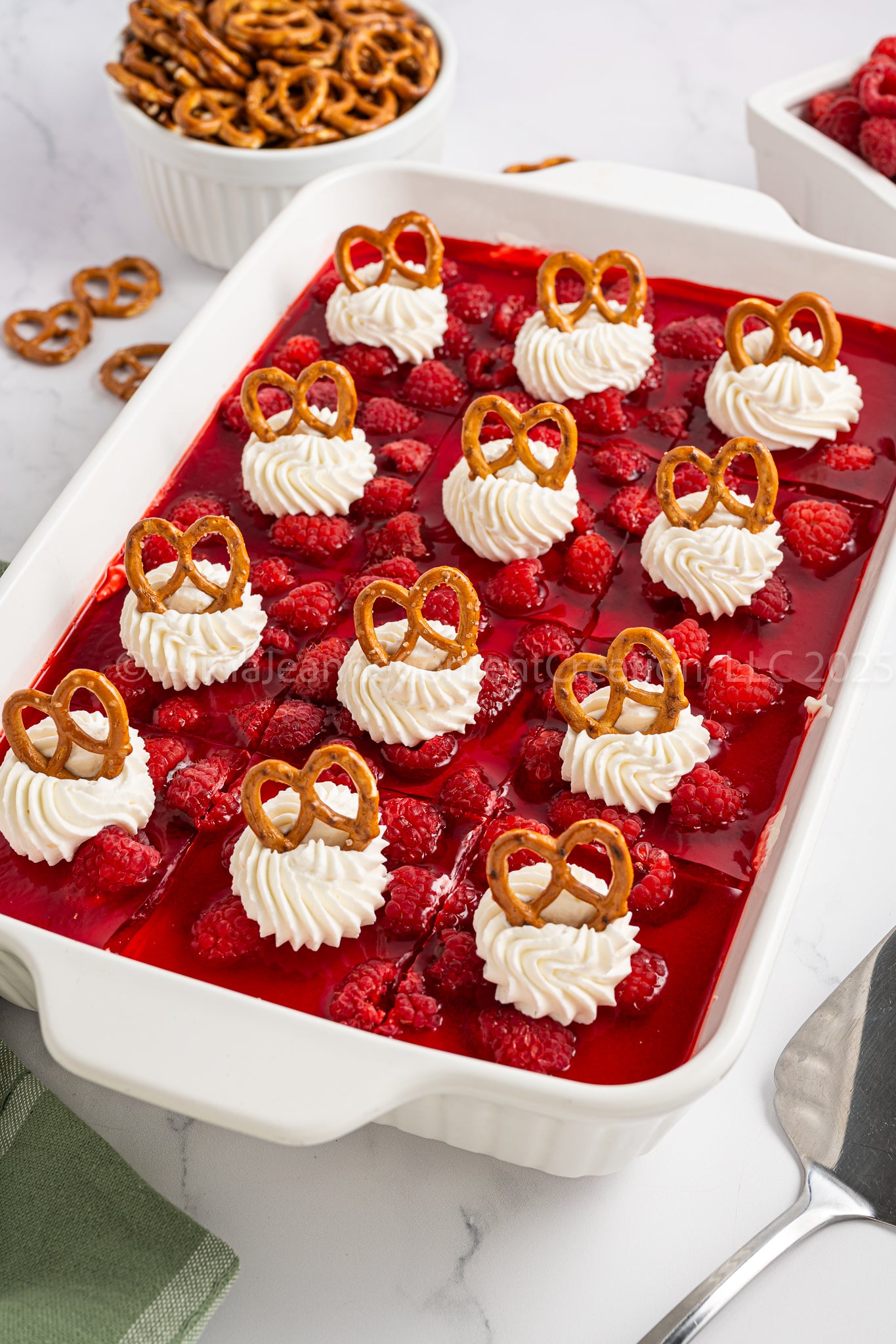 Raspberry Pretzel Salad - *EXCLUSIVE*