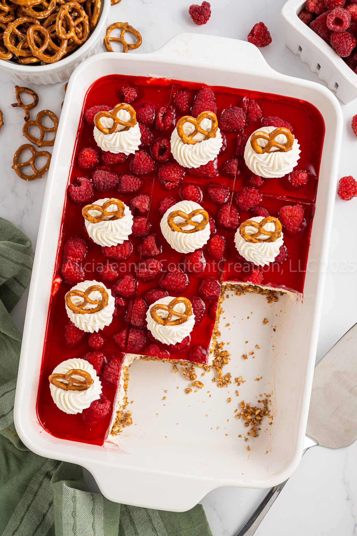 Raspberry Pretzel Salad - *EXCLUSIVE*