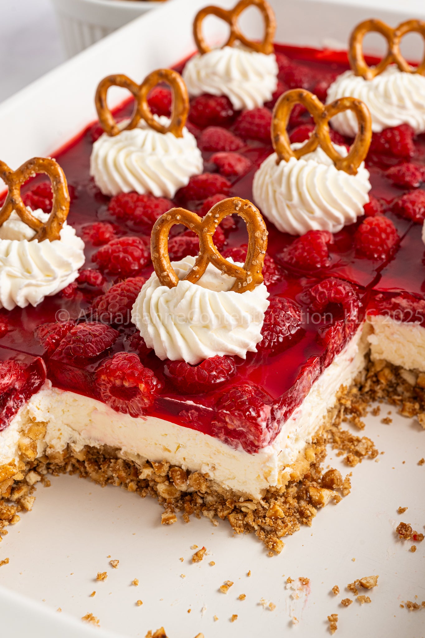 Raspberry Pretzel Salad - *EXCLUSIVE*