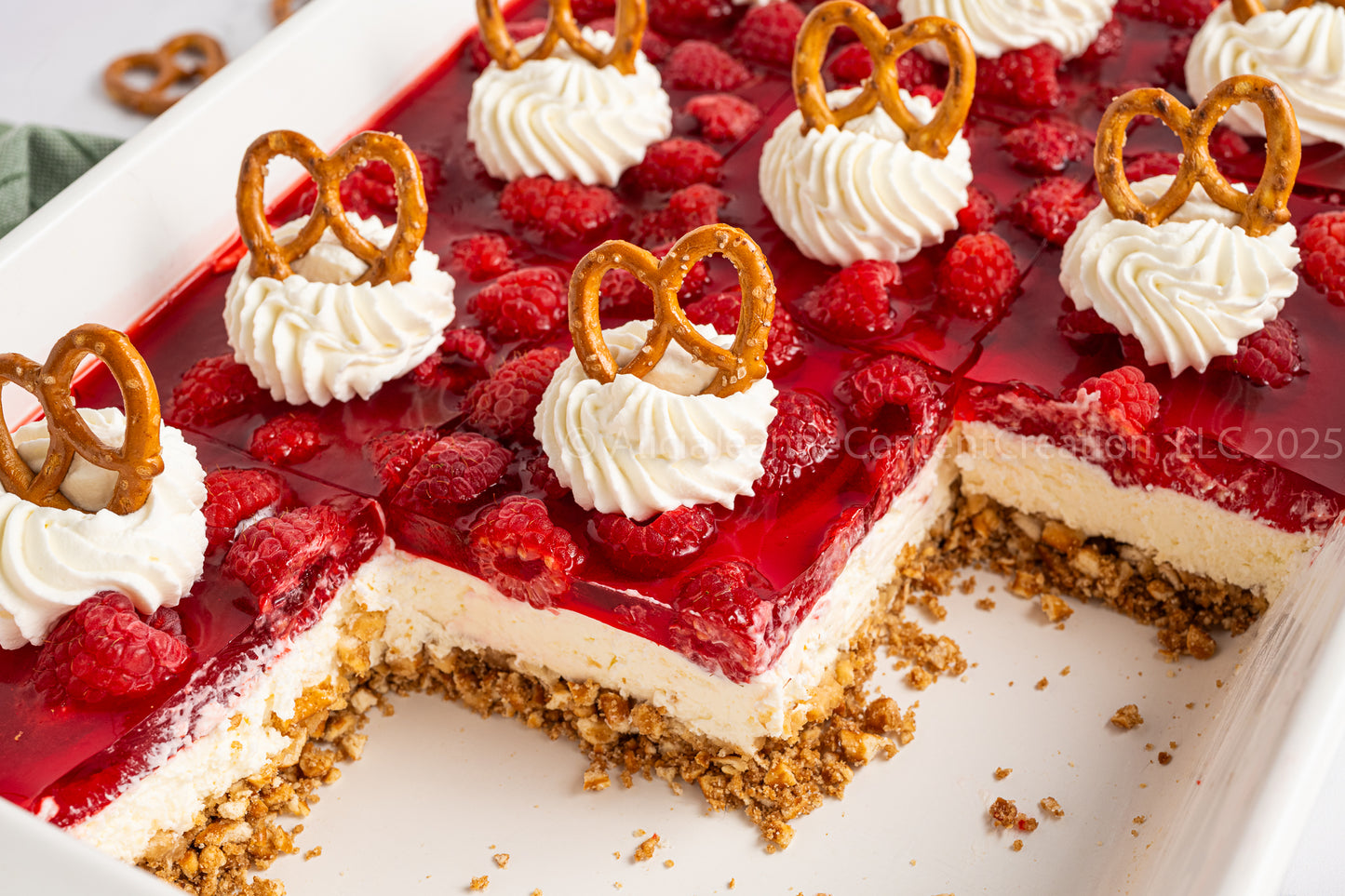 Raspberry Pretzel Salad - *EXCLUSIVE*