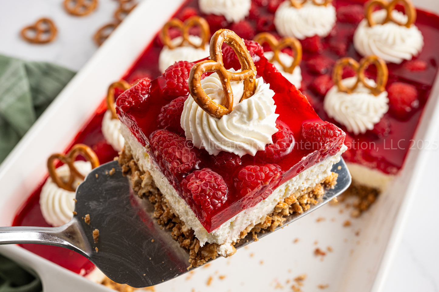 Raspberry Pretzel Salad - *EXCLUSIVE*