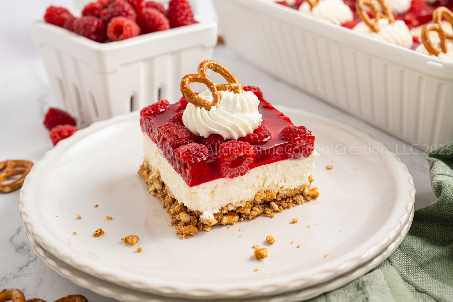 Raspberry Pretzel Salad - *EXCLUSIVE*
