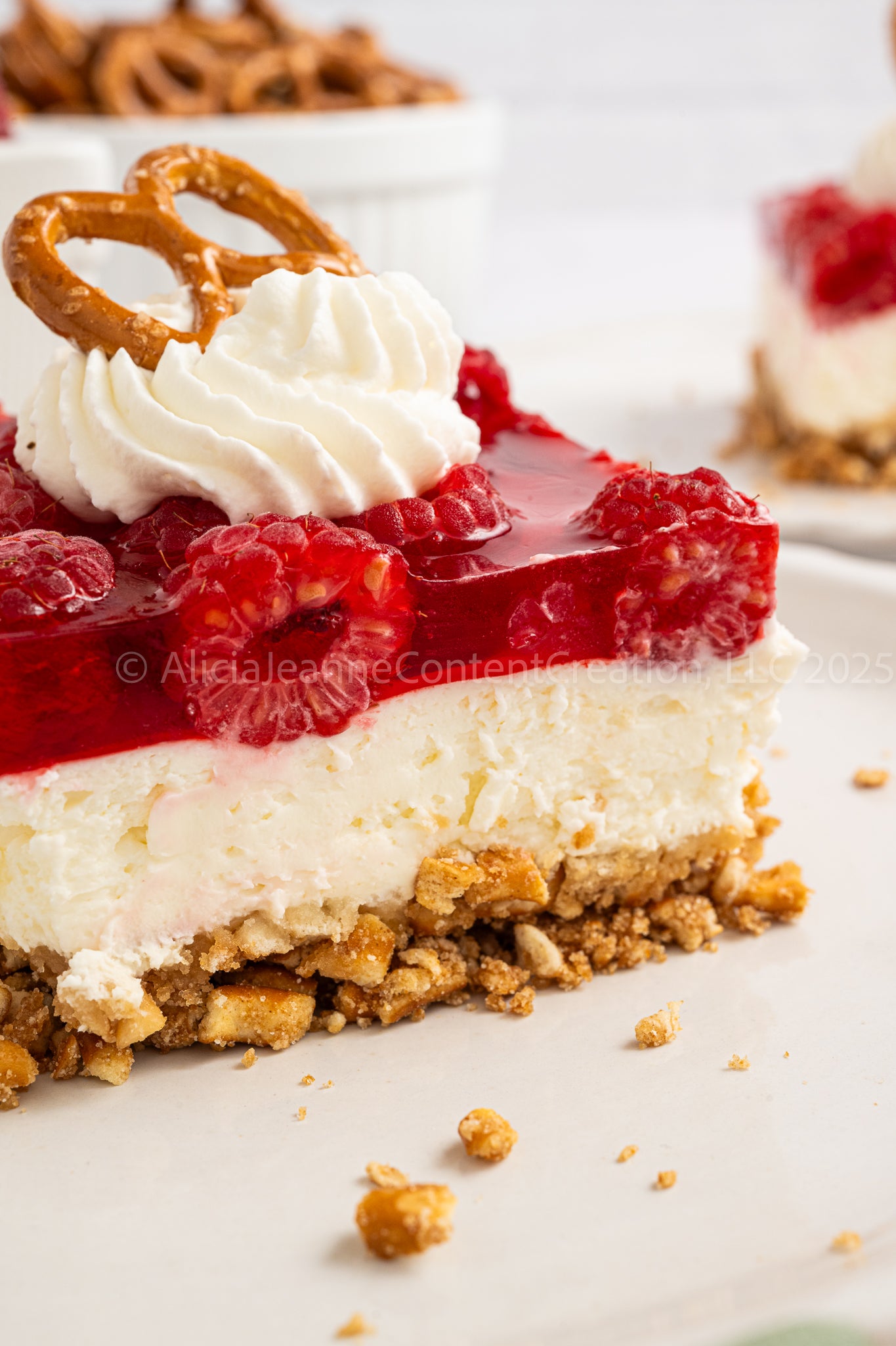Raspberry Pretzel Salad - *EXCLUSIVE*