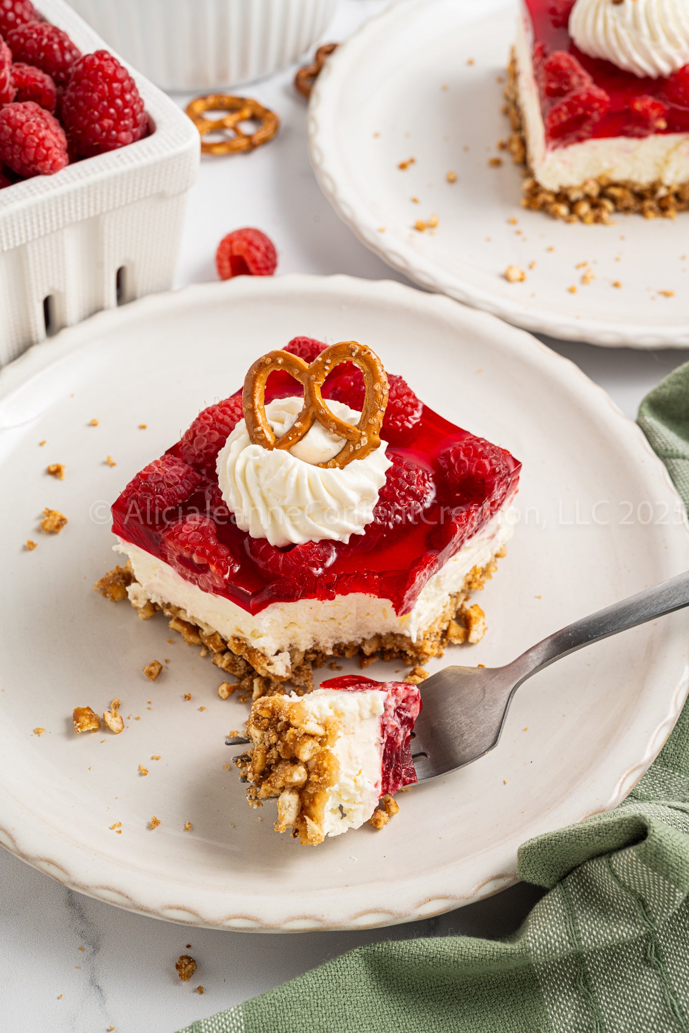 Raspberry Pretzel Salad - *EXCLUSIVE*