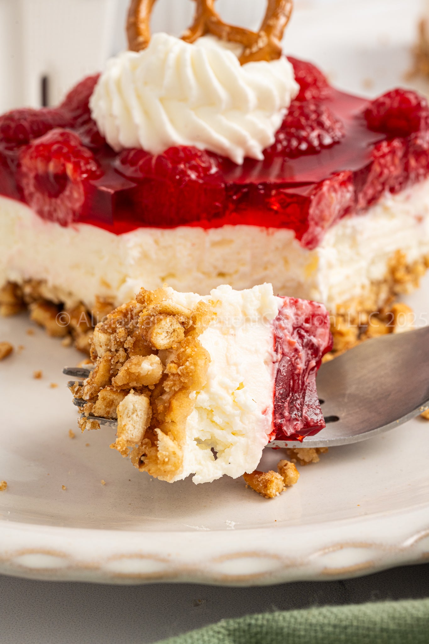 Raspberry Pretzel Salad - *EXCLUSIVE*