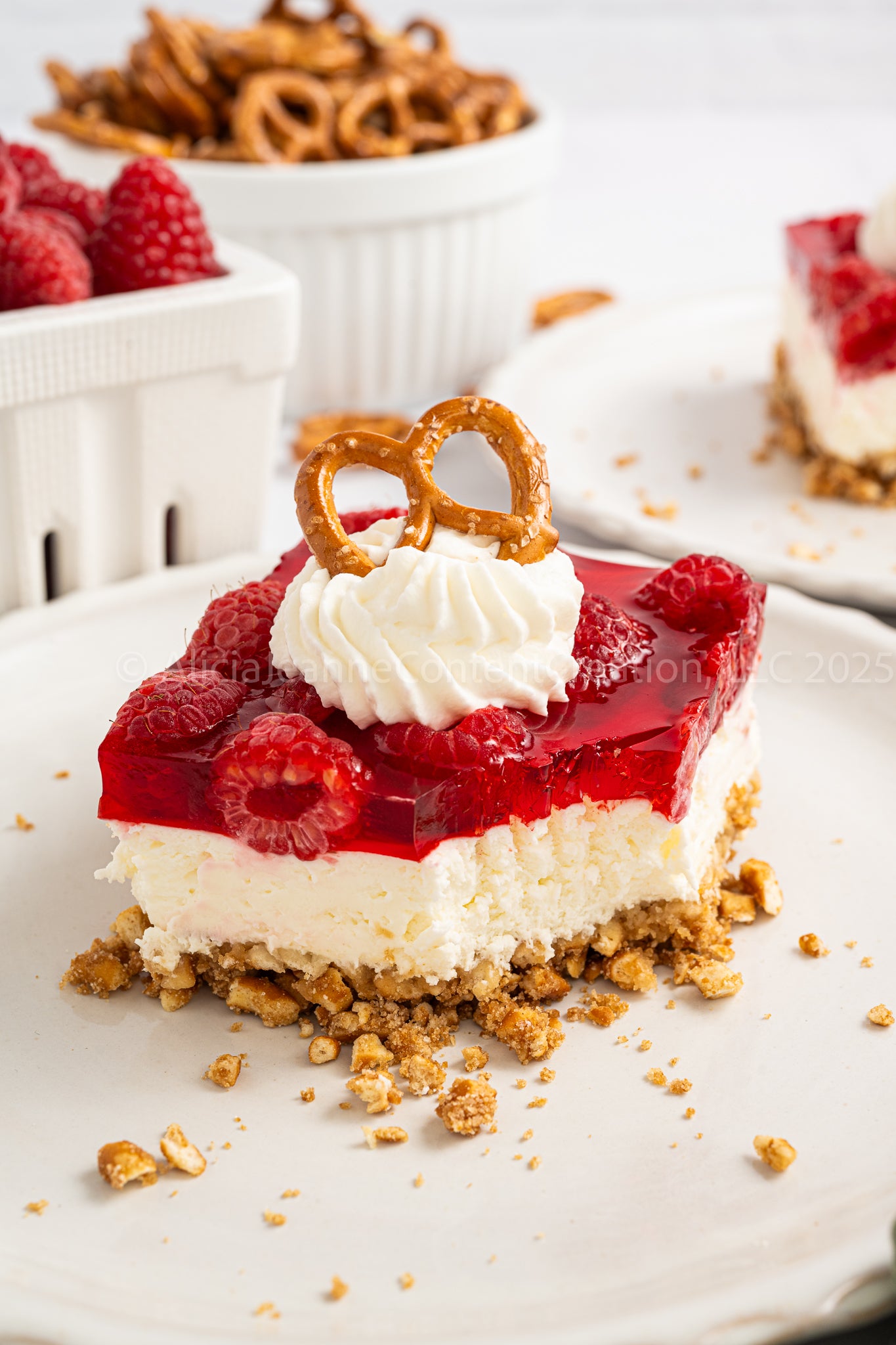 Raspberry Pretzel Salad - *EXCLUSIVE*