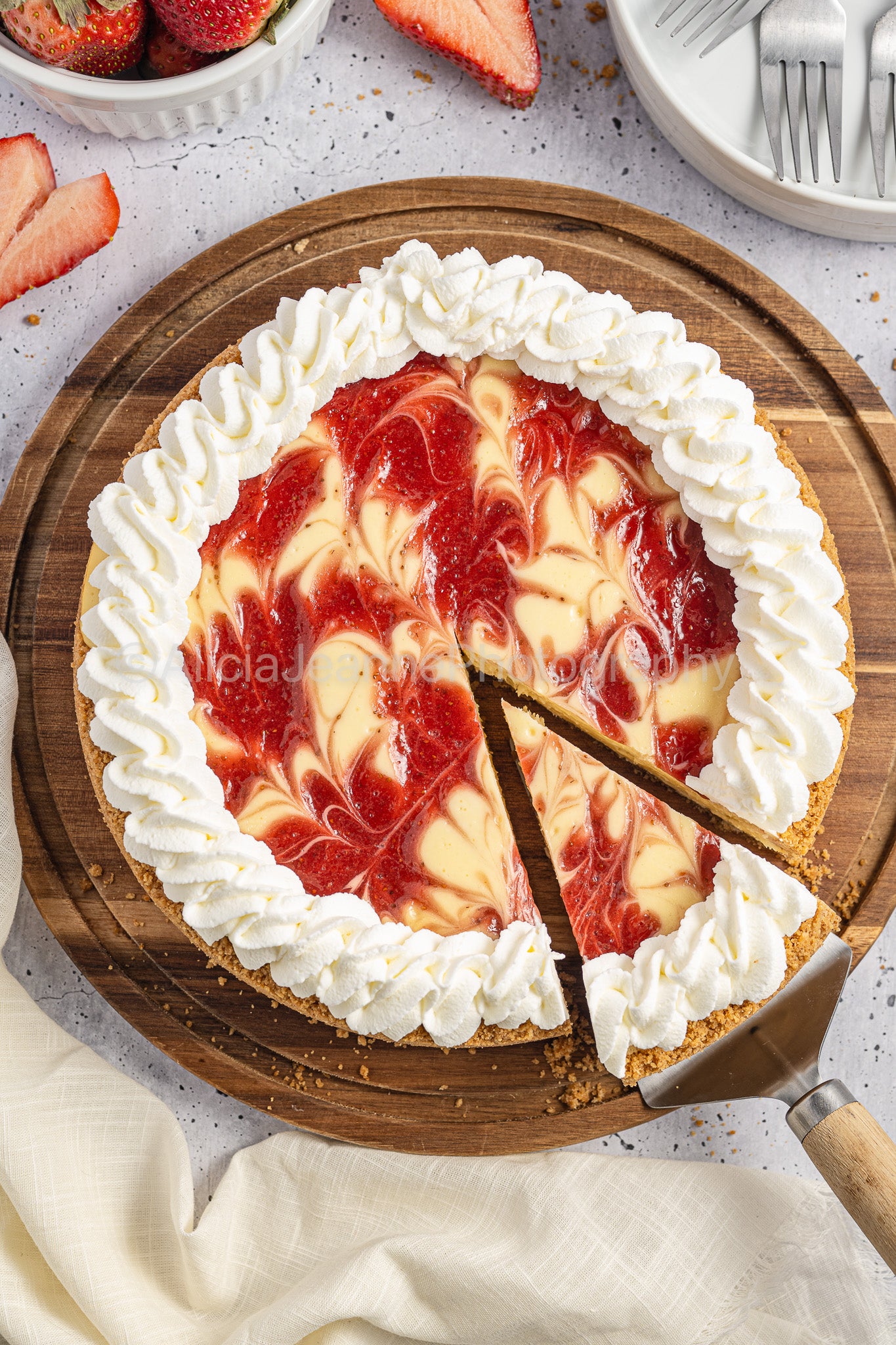 Strawberry Swirl Cheesecake - *EXCLUSIVE*