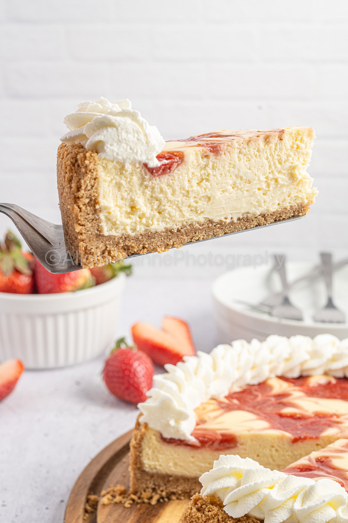 Strawberry Swirl Cheesecake - *EXCLUSIVE*