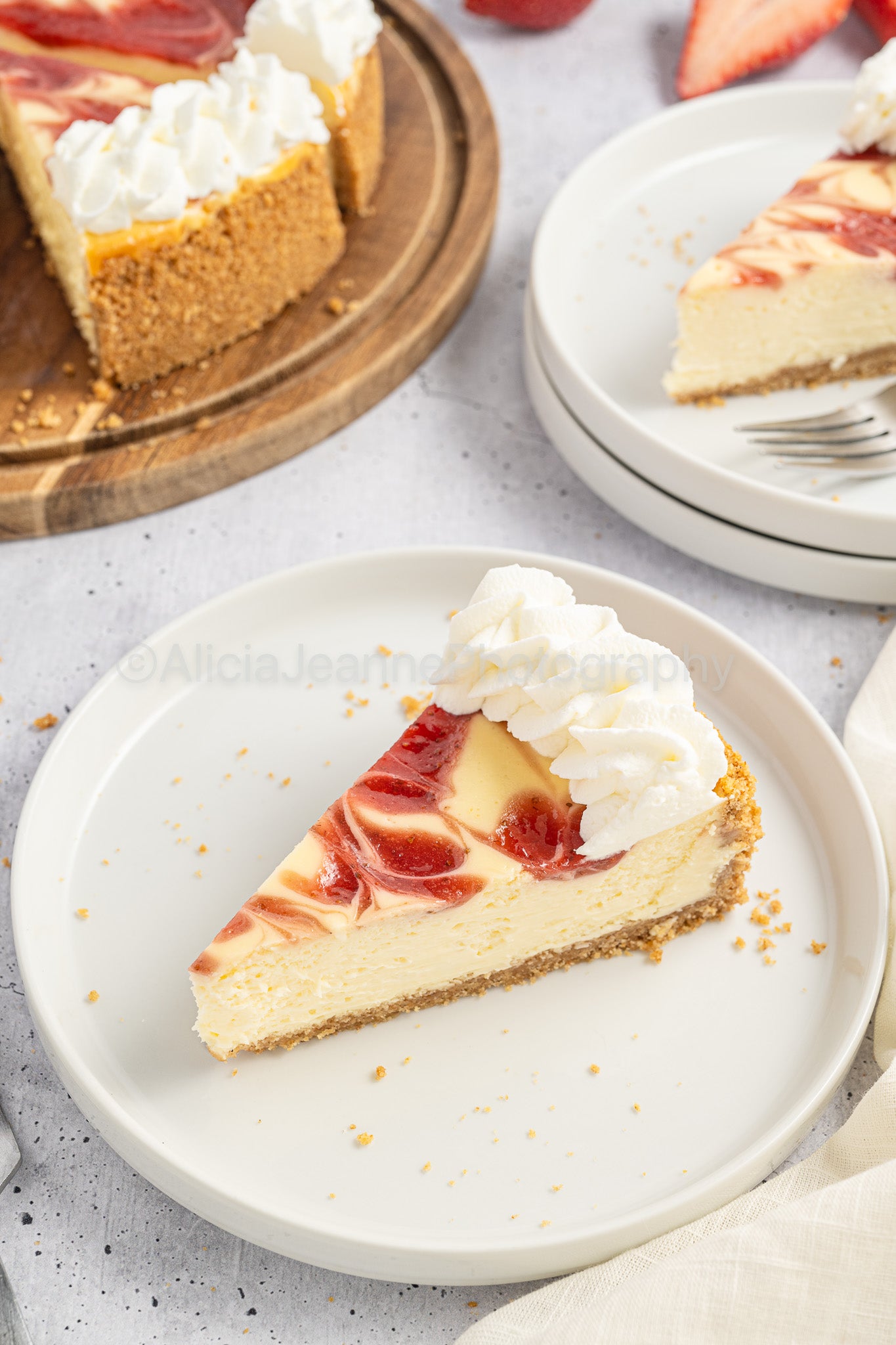 Strawberry Swirl Cheesecake - *EXCLUSIVE*