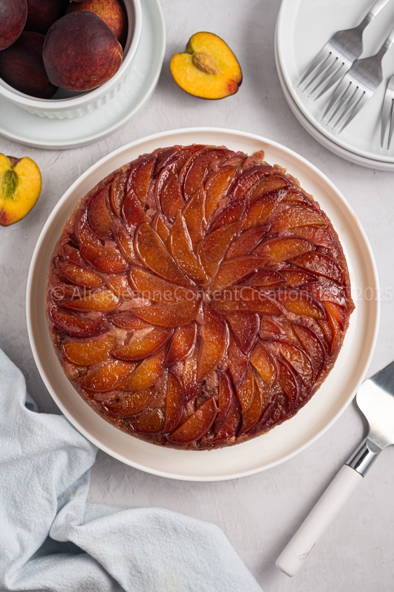 Upside Down Peach Cake - *EXCLUSIVE*