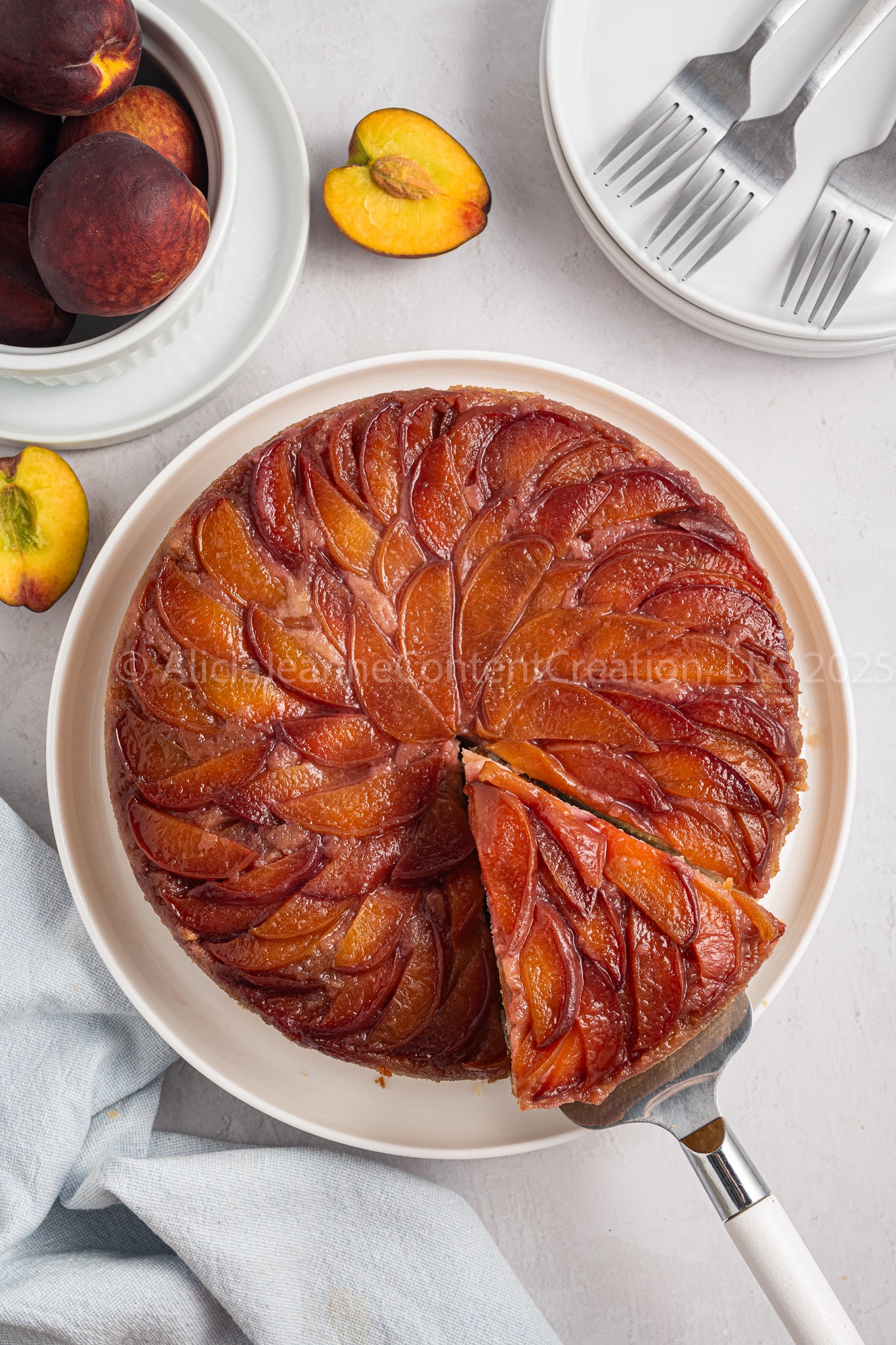 Upside Down Peach Cake - *EXCLUSIVE*