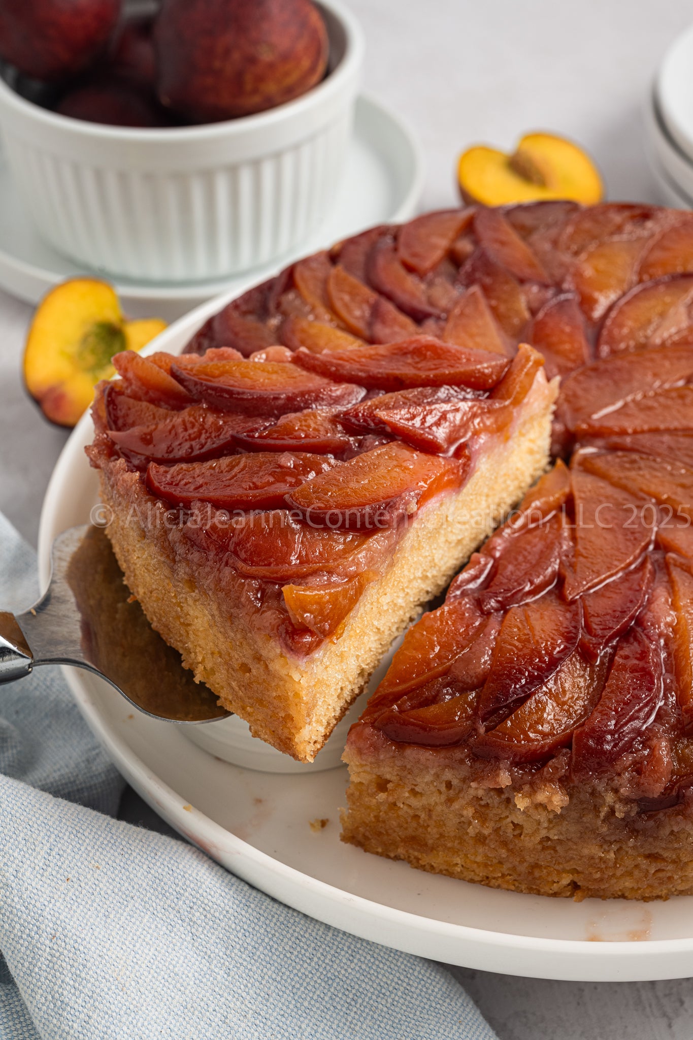 Upside Down Peach Cake - *EXCLUSIVE*