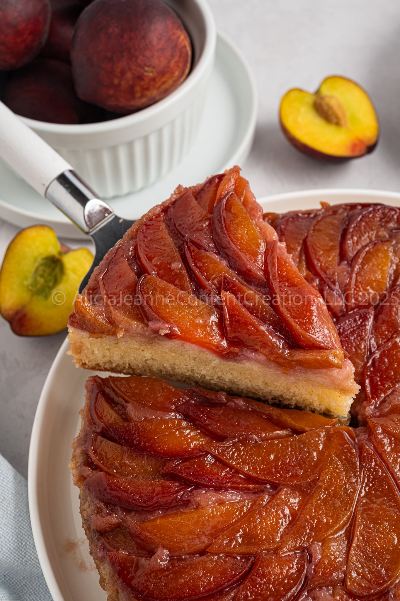 Upside Down Peach Cake - *EXCLUSIVE*