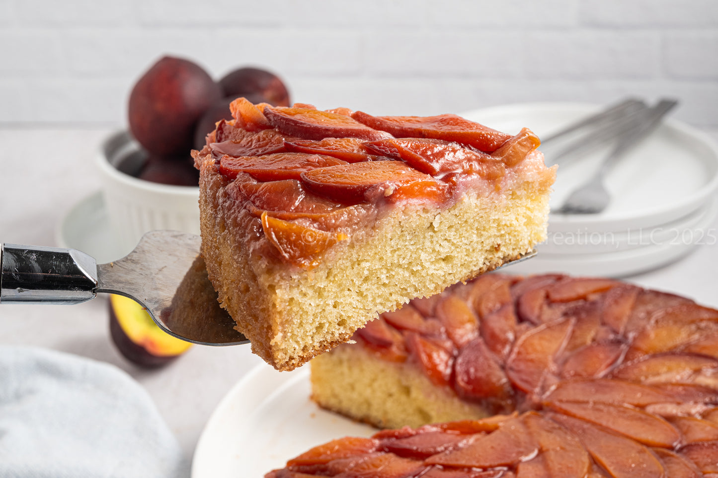 Upside Down Peach Cake - *EXCLUSIVE*