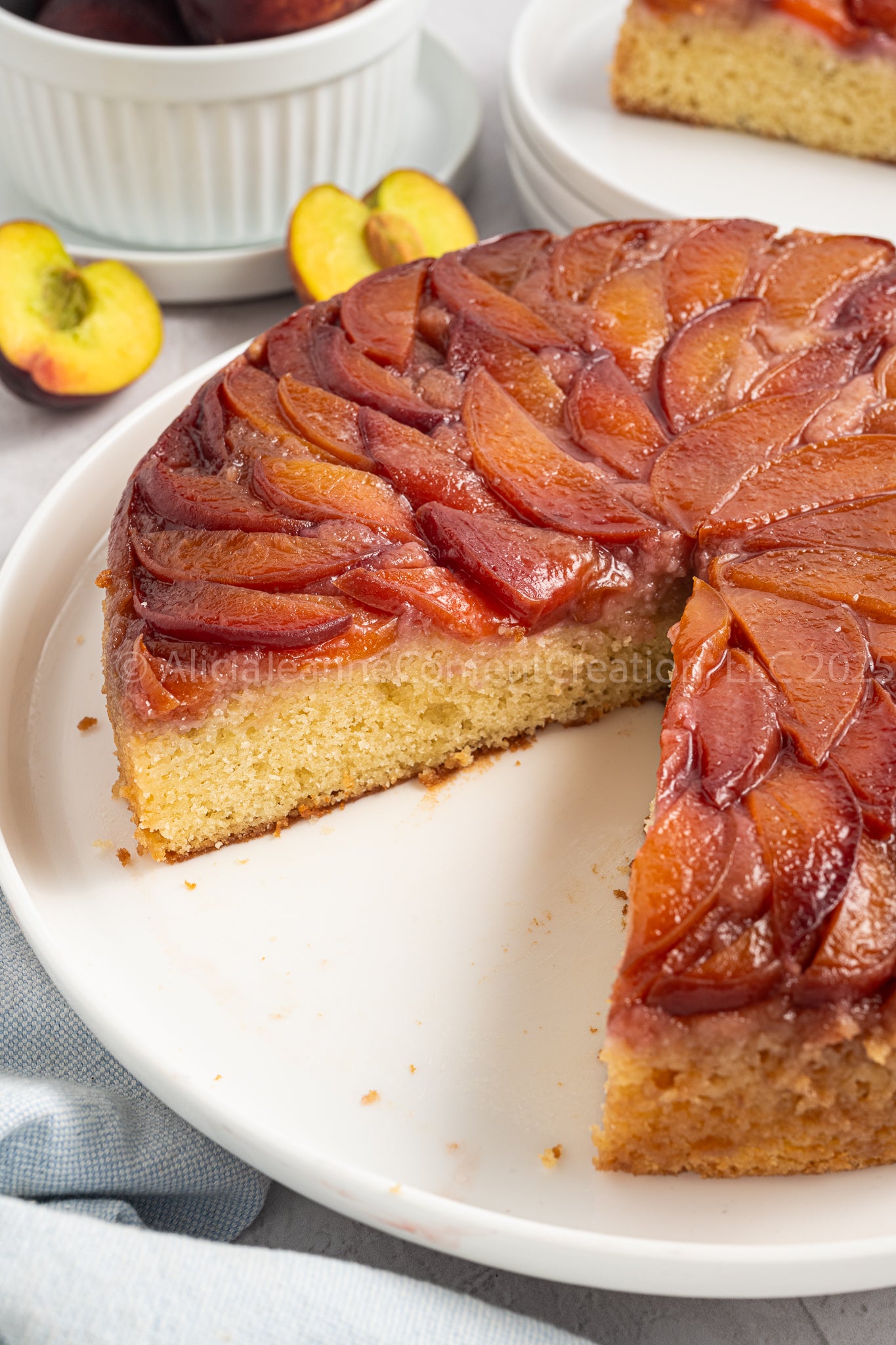 Upside Down Peach Cake - *EXCLUSIVE*