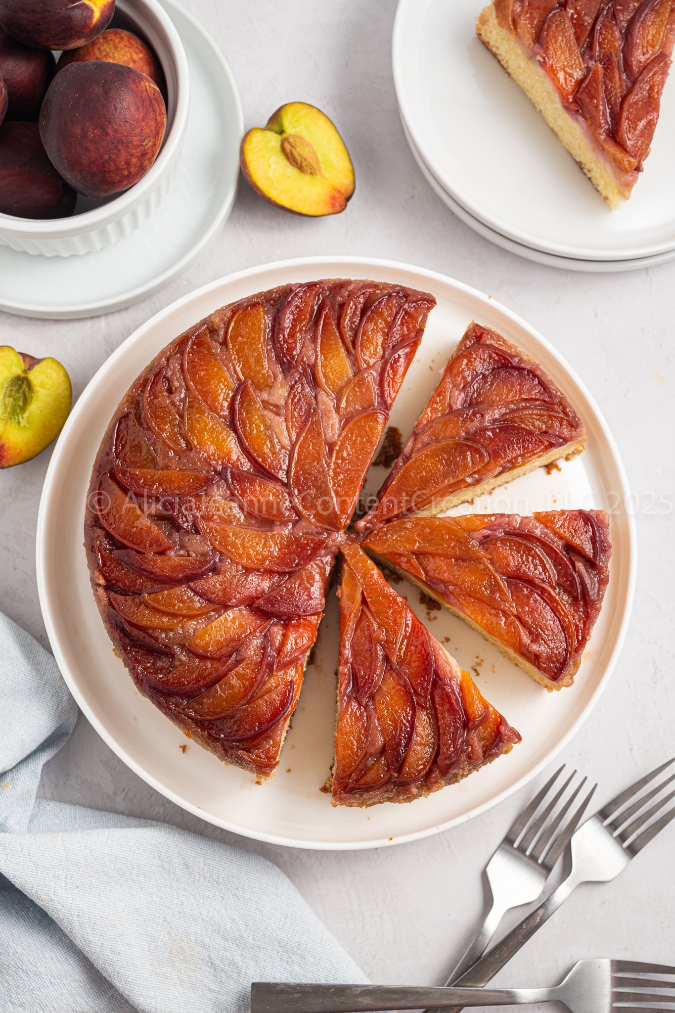 Upside Down Peach Cake - *EXCLUSIVE*