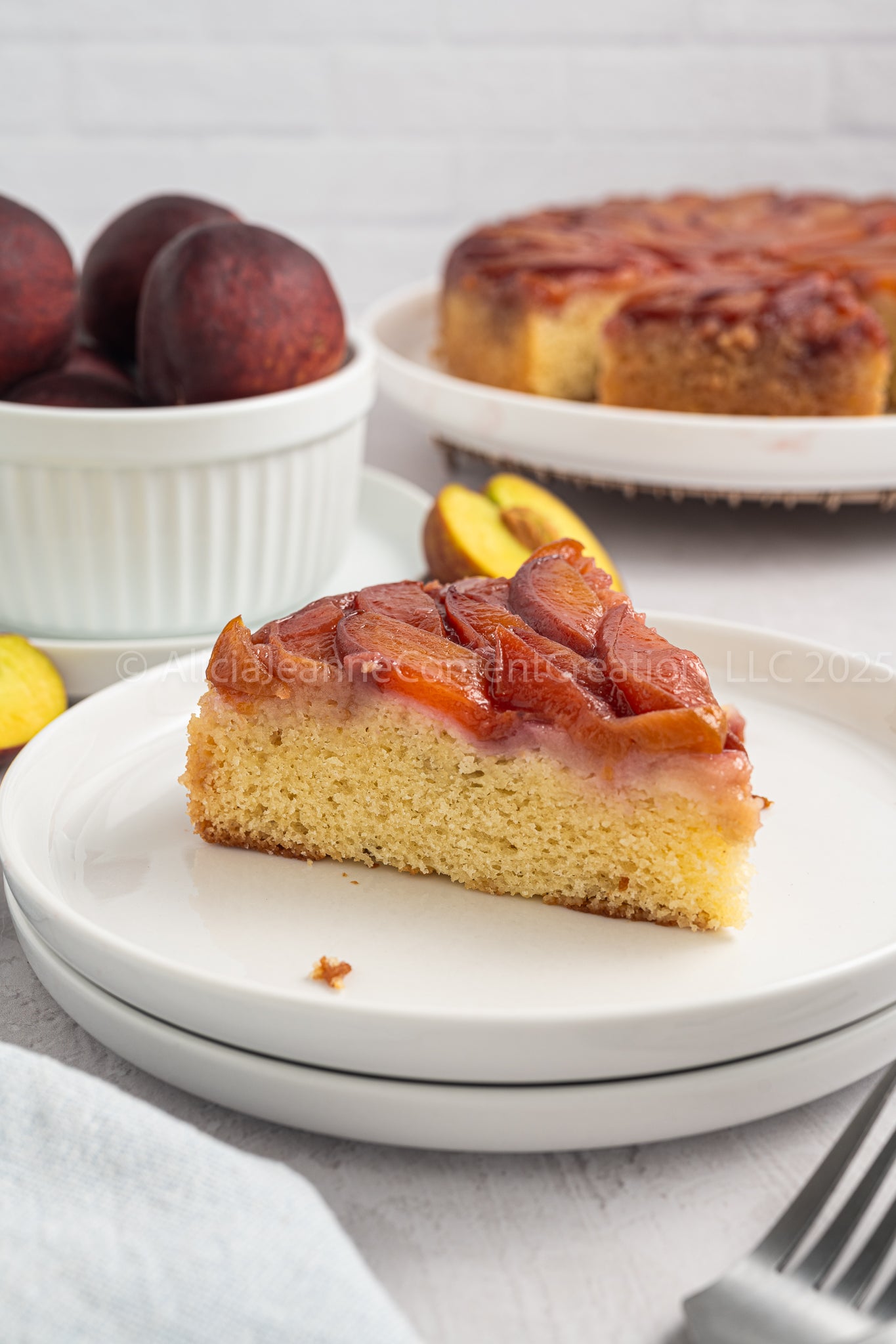 Upside Down Peach Cake - *EXCLUSIVE*