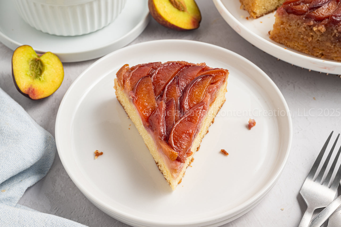 Upside Down Peach Cake - *EXCLUSIVE*