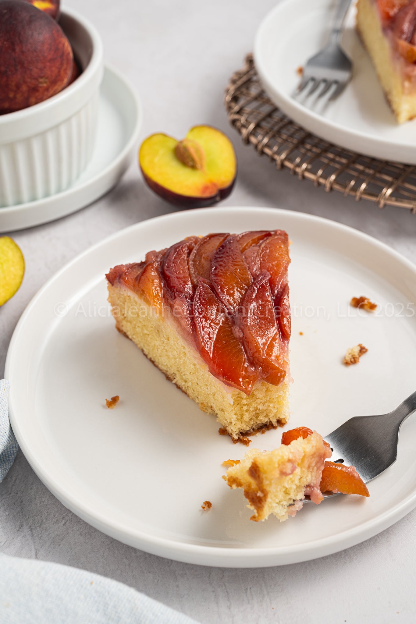 Upside Down Peach Cake - *EXCLUSIVE*
